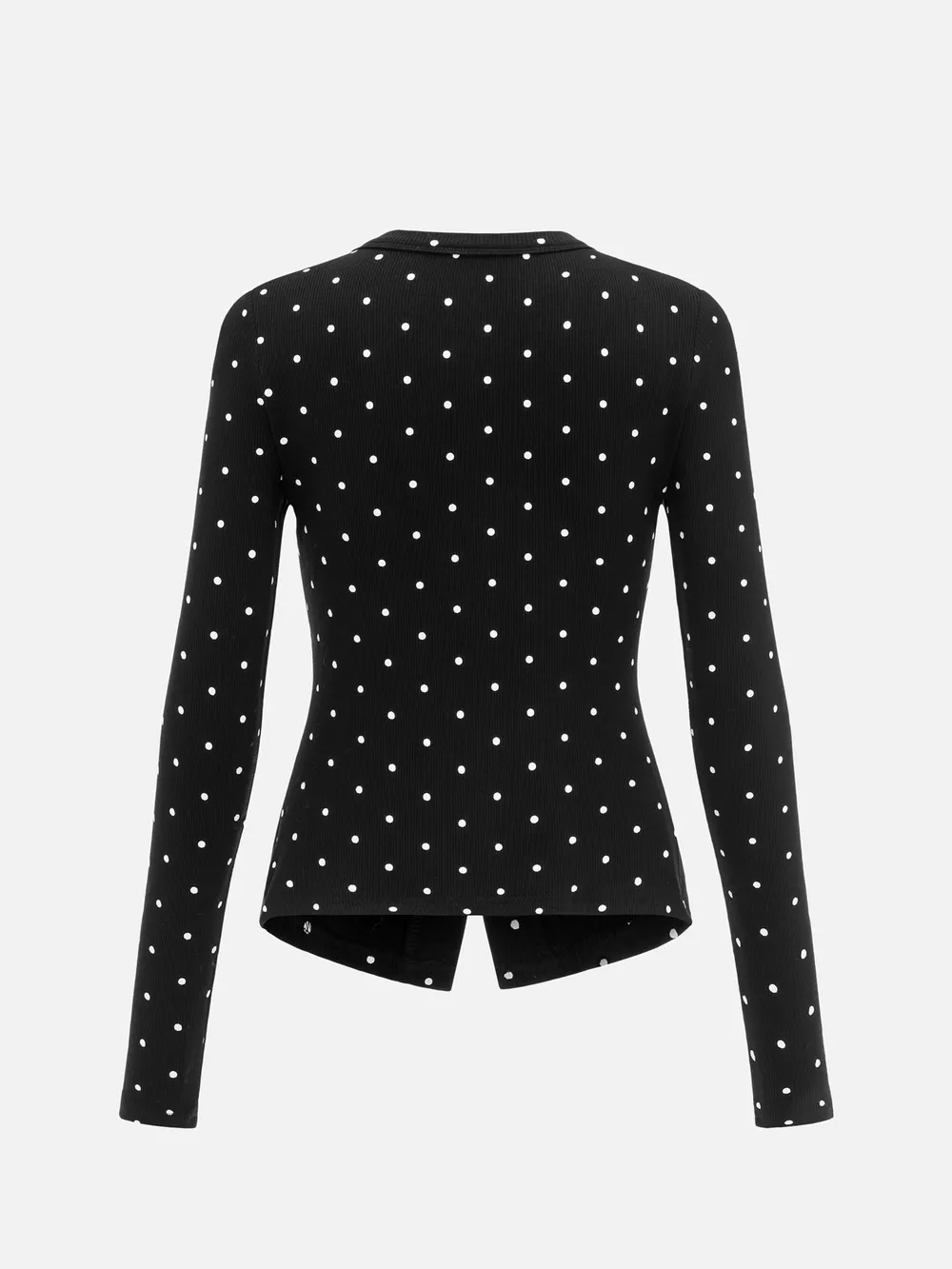 Polka Dot Button-Down Knit Cardigan, image 2