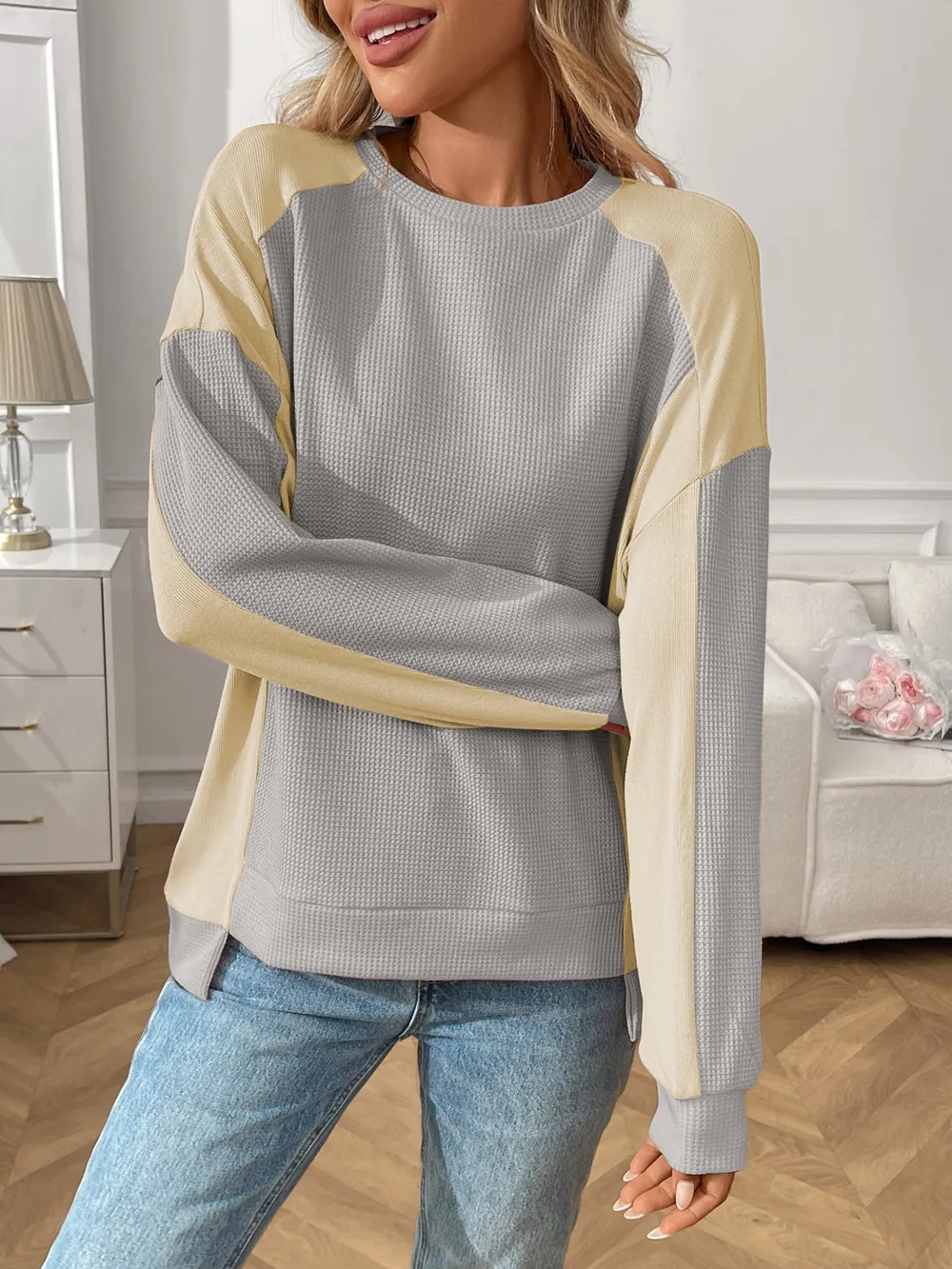 Color Block Long Sleeve Sweatshirt, image 15