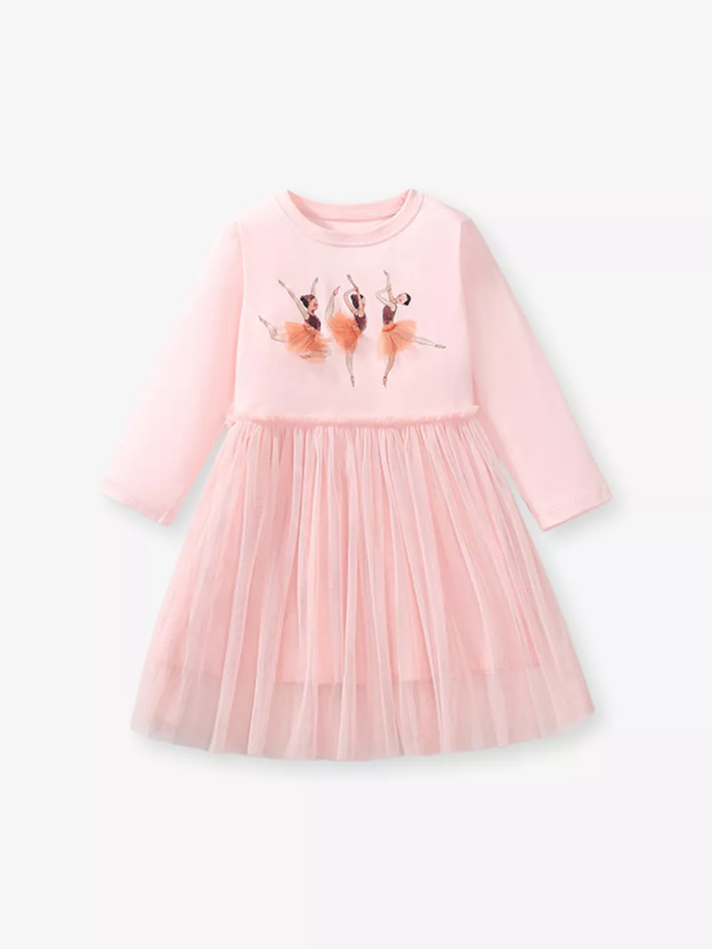 Children's Ballerina Long Sleeve Tulle Dress, image 3