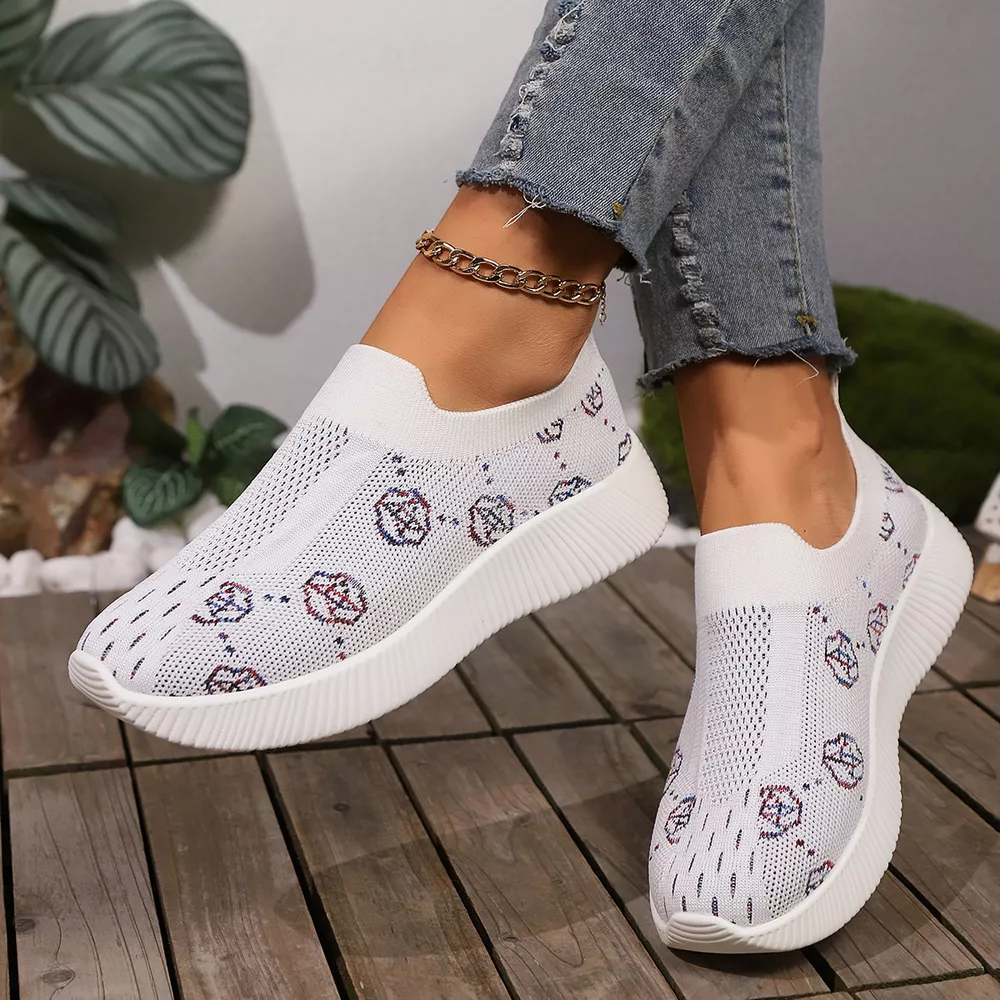 Mesh Round Toe Slip-Ons, image 9