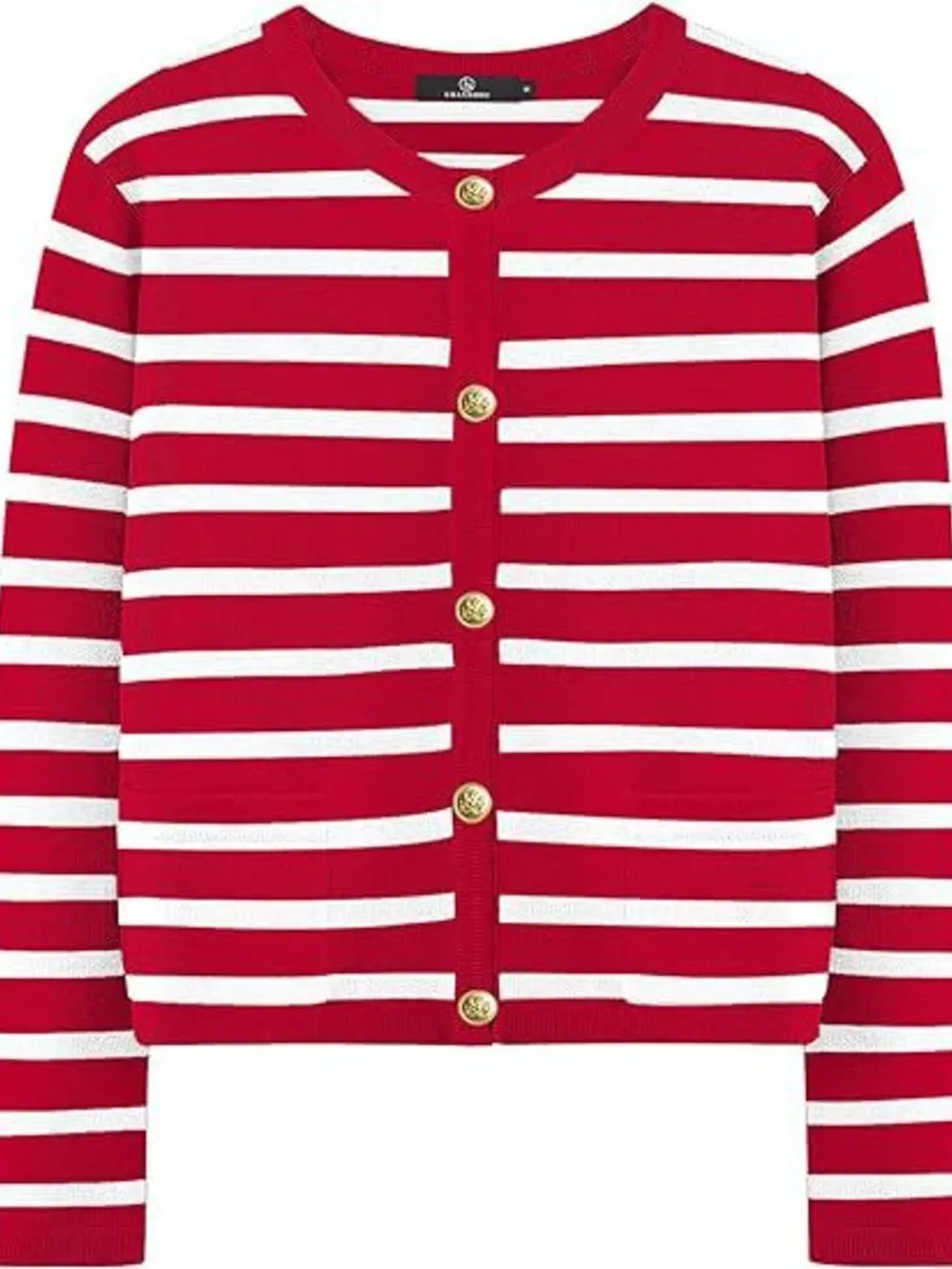 Striped Button-Up Cardigan, image 9