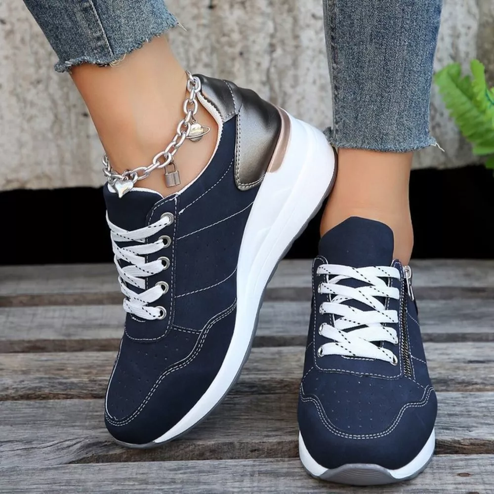Platform Lace Up Sneakers, image 2