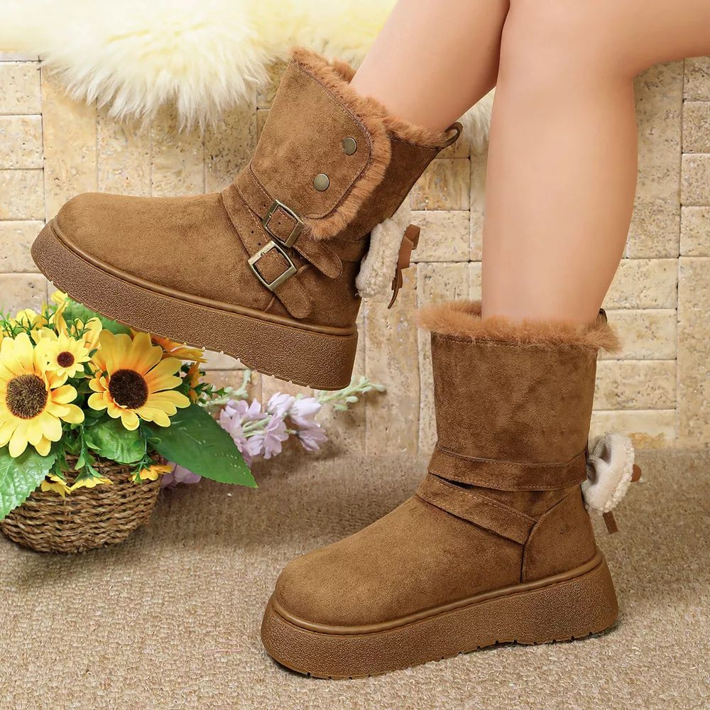Round Toe Platform Boots, image 3
