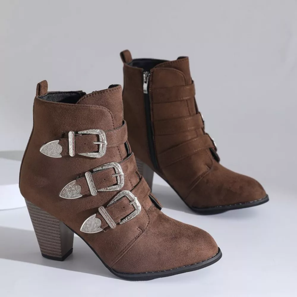 Point Toe Block Heels Boots, image 9
