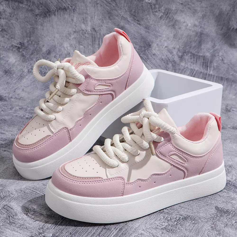 Round Toe Platform Sneakers, image 10