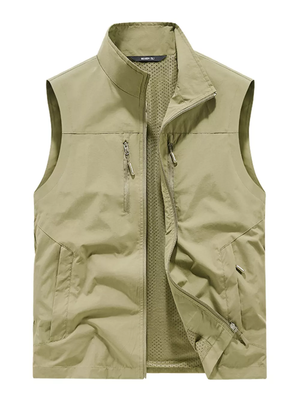 Men's Plus Size Lightweight Outdoor Zip Up Vest, image 5