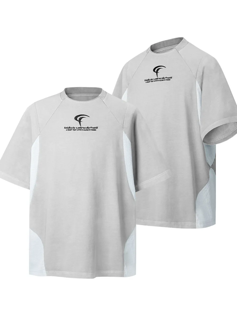 Men's Contrast Round Neck Short Sleeve T-Shirt, image 3