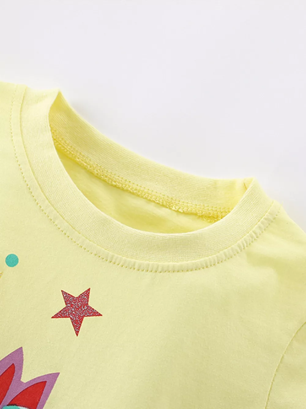Children's Cute Unicorn Graphic Ruffle Sleeve T-Shirt, image 3