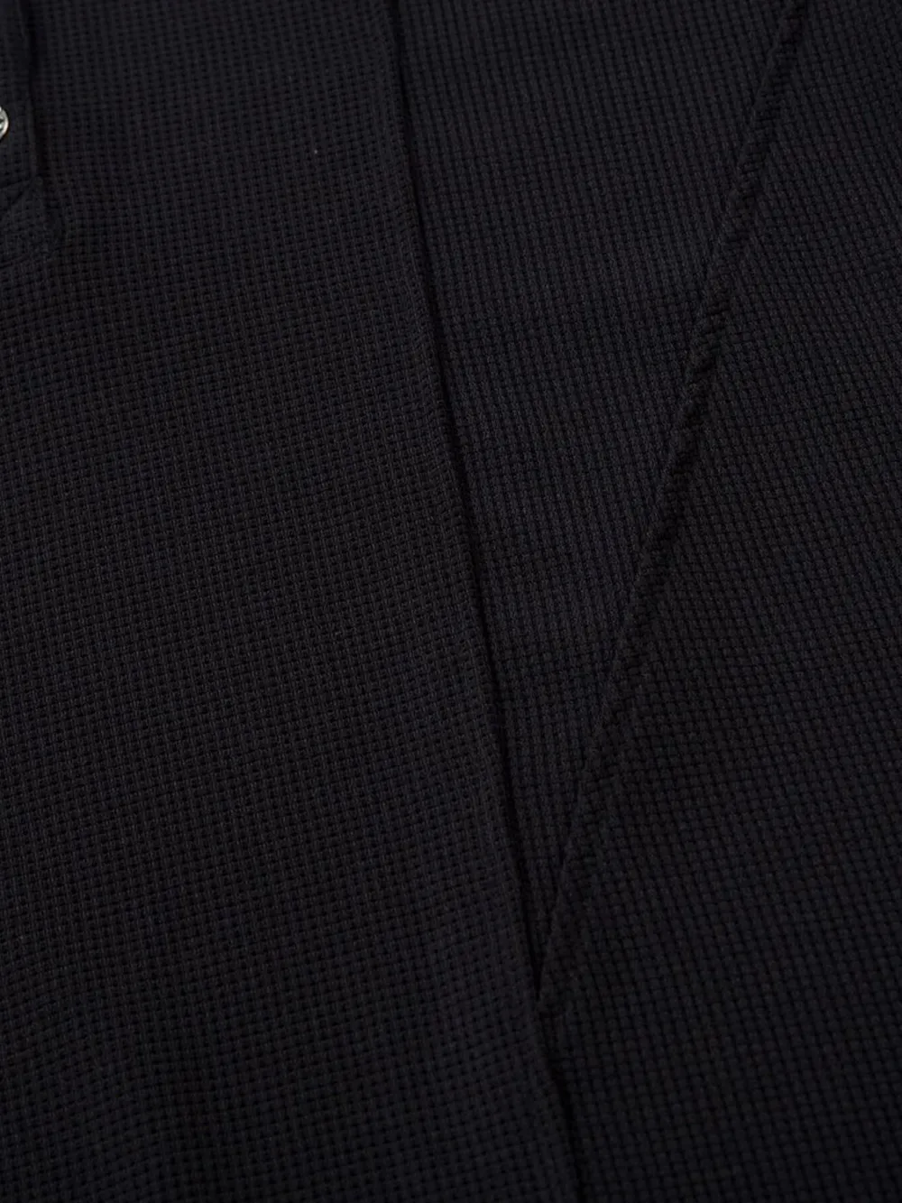 Men's Henley Structured Waffle-Knit T-Shirt, image 3