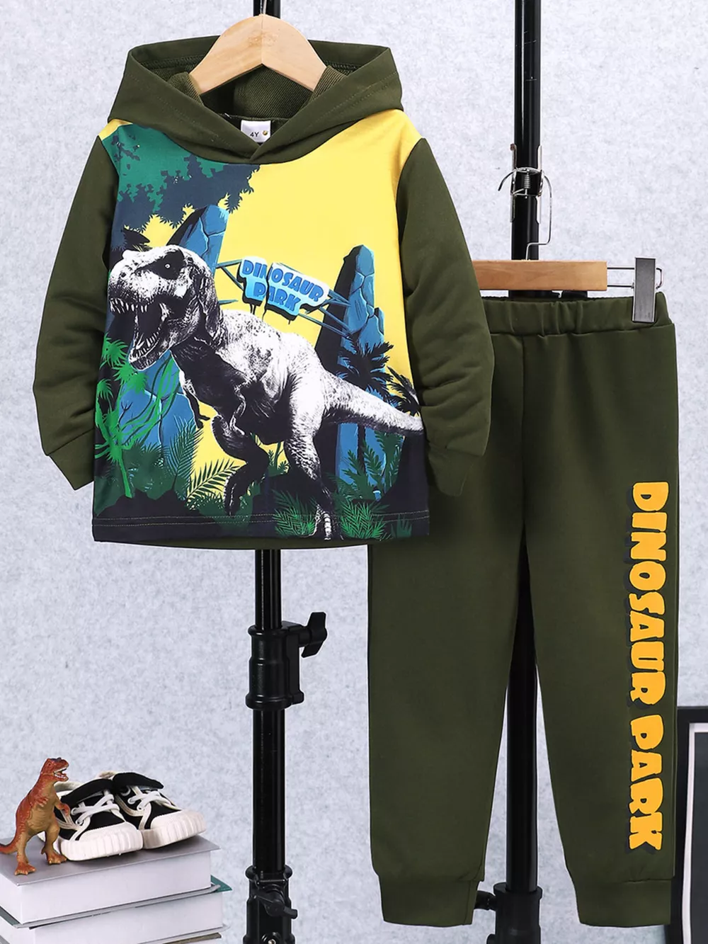 Children's Dinosaur Park Hoodie and Pants Set