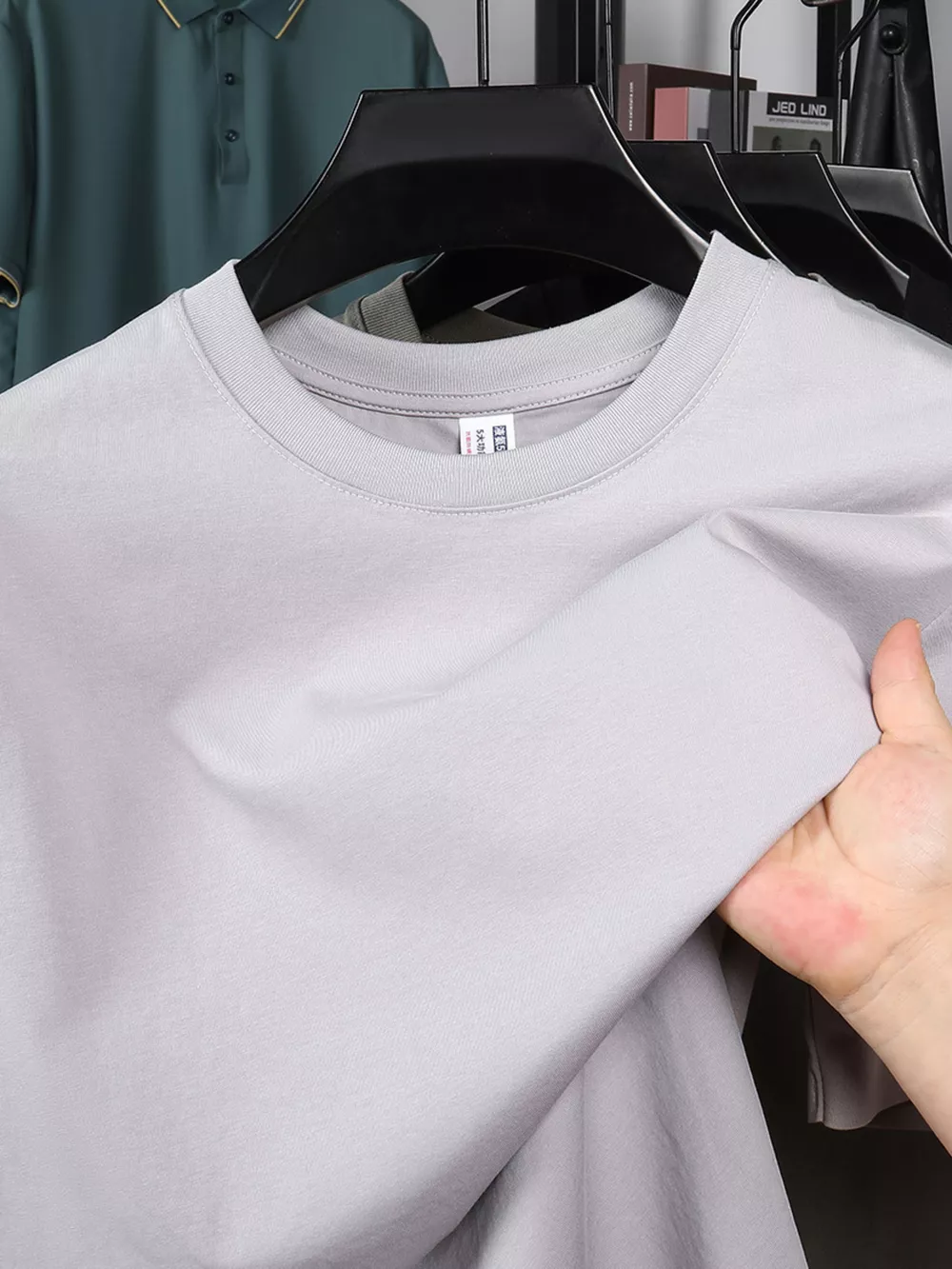 Men's Plus Size Round Neck Half Sleeve T-Shirt, image 4