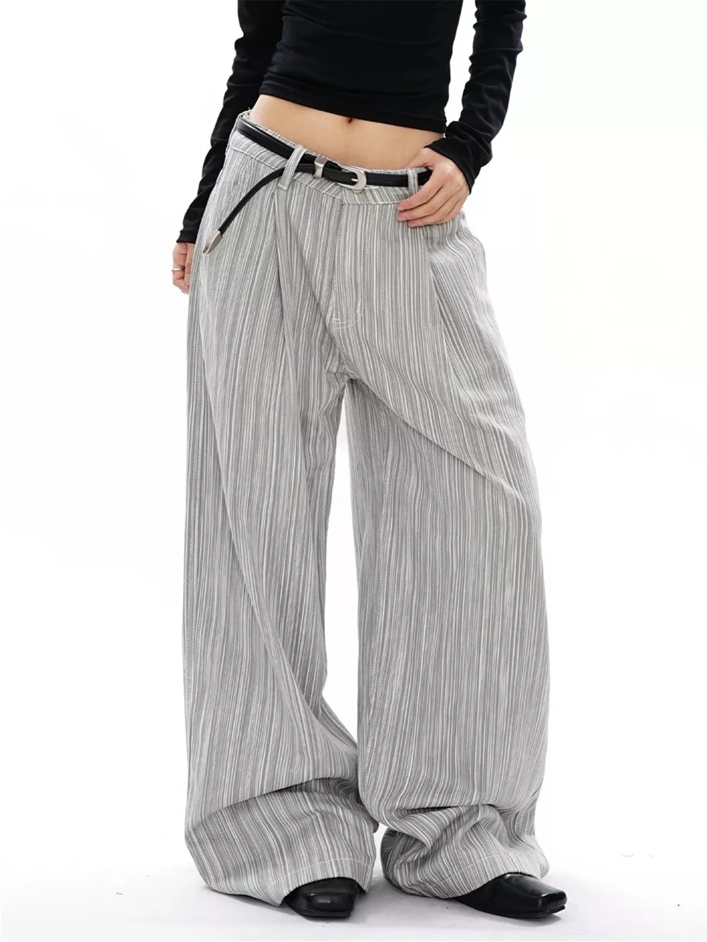 Men's Plus Size Wide Leg Pants, image 4