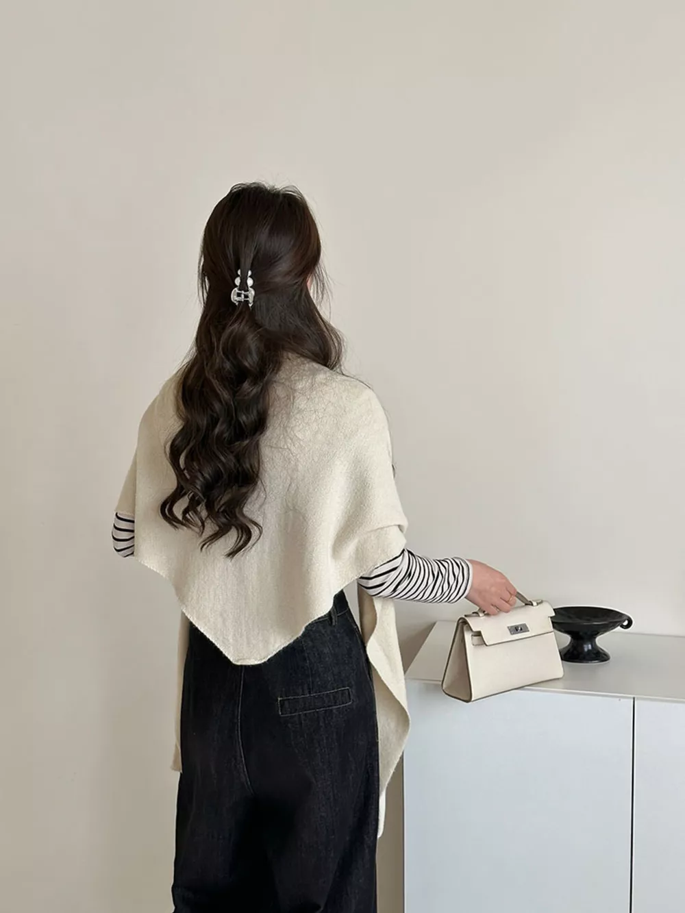 Knitted Solid Color Scarf, image 9