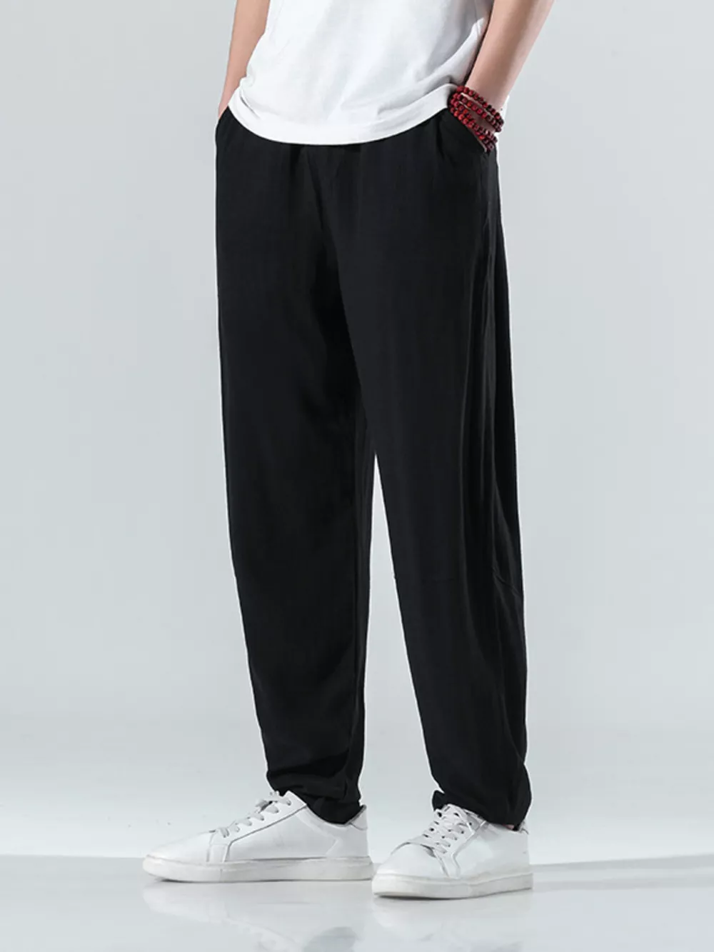 Men's Plus Size Relaxed Fit Casual Pants, image 2