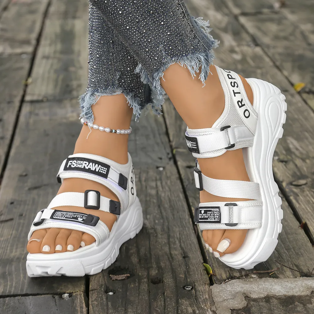 Open Toe Platform Wedge Sandals, image 4