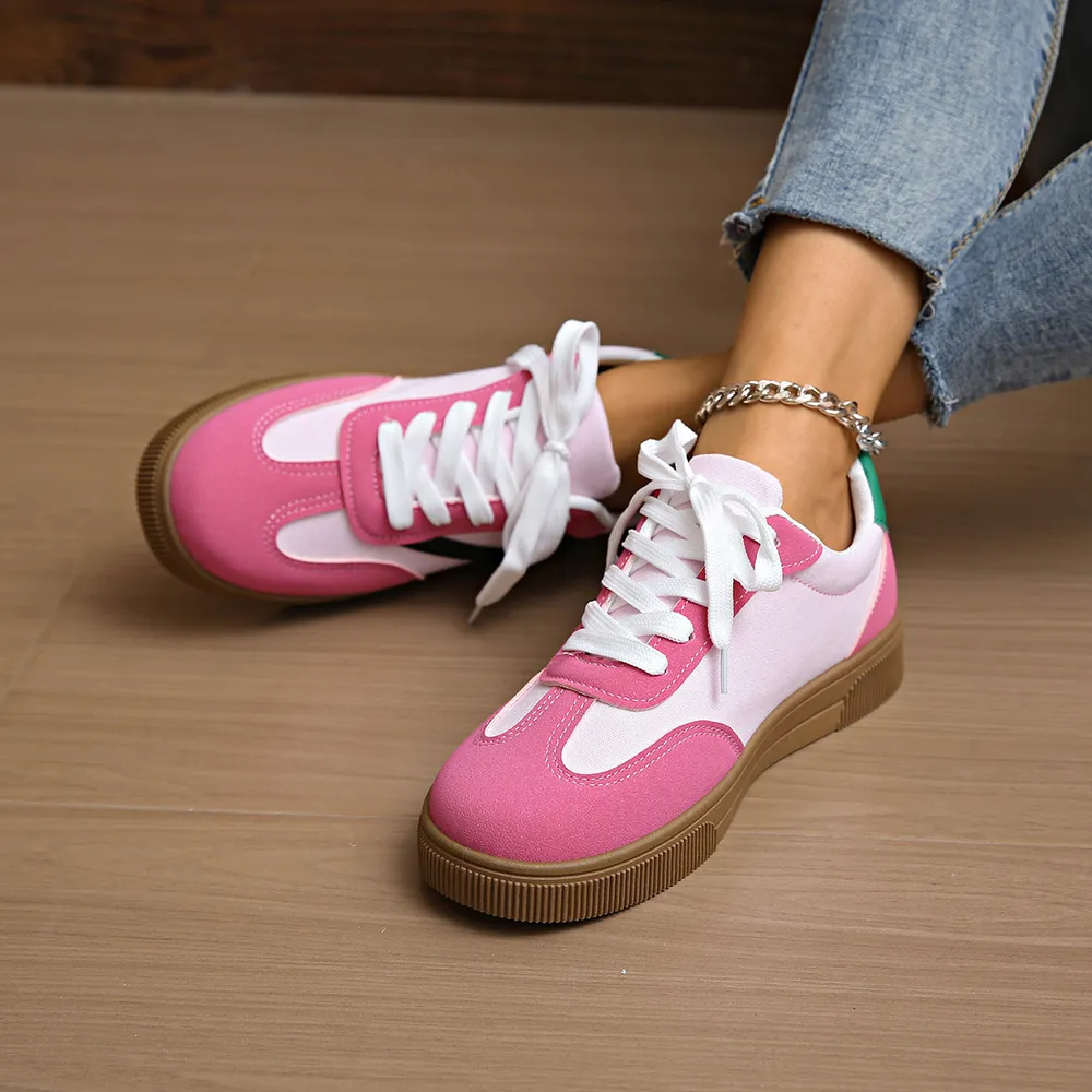 Round Toe Lace Up Sneakers, image 6