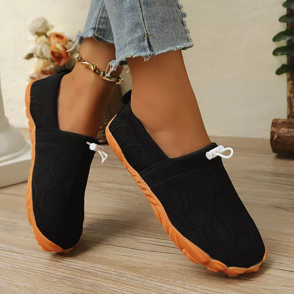 Round Toe Drawstring Slip-Ons, image 5