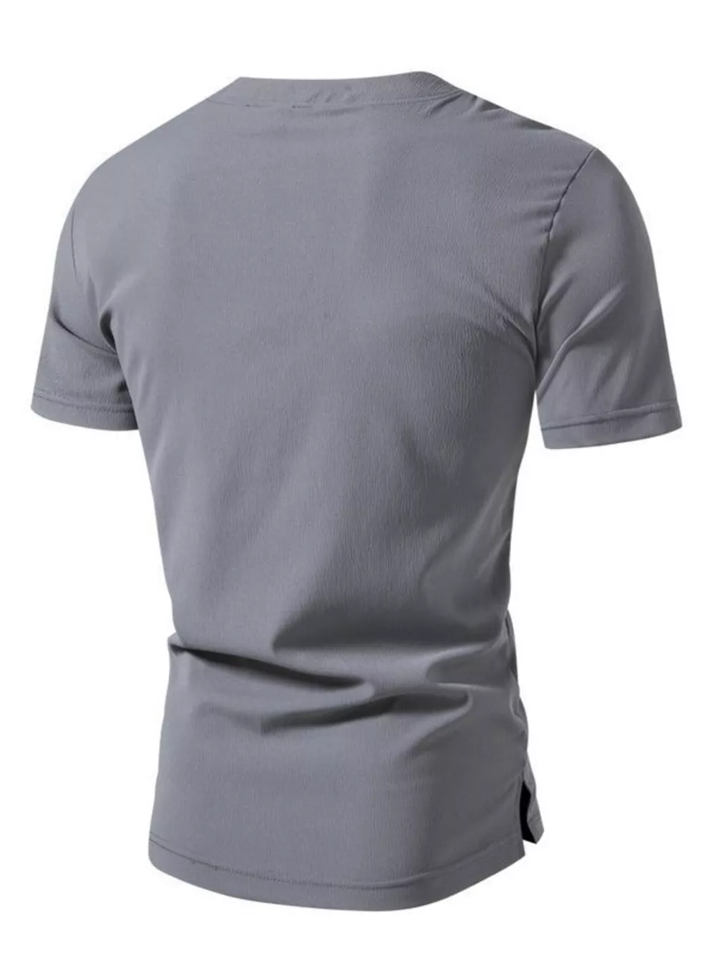 Men's Plus Size Casual Button Henley T-Shirt, image 8