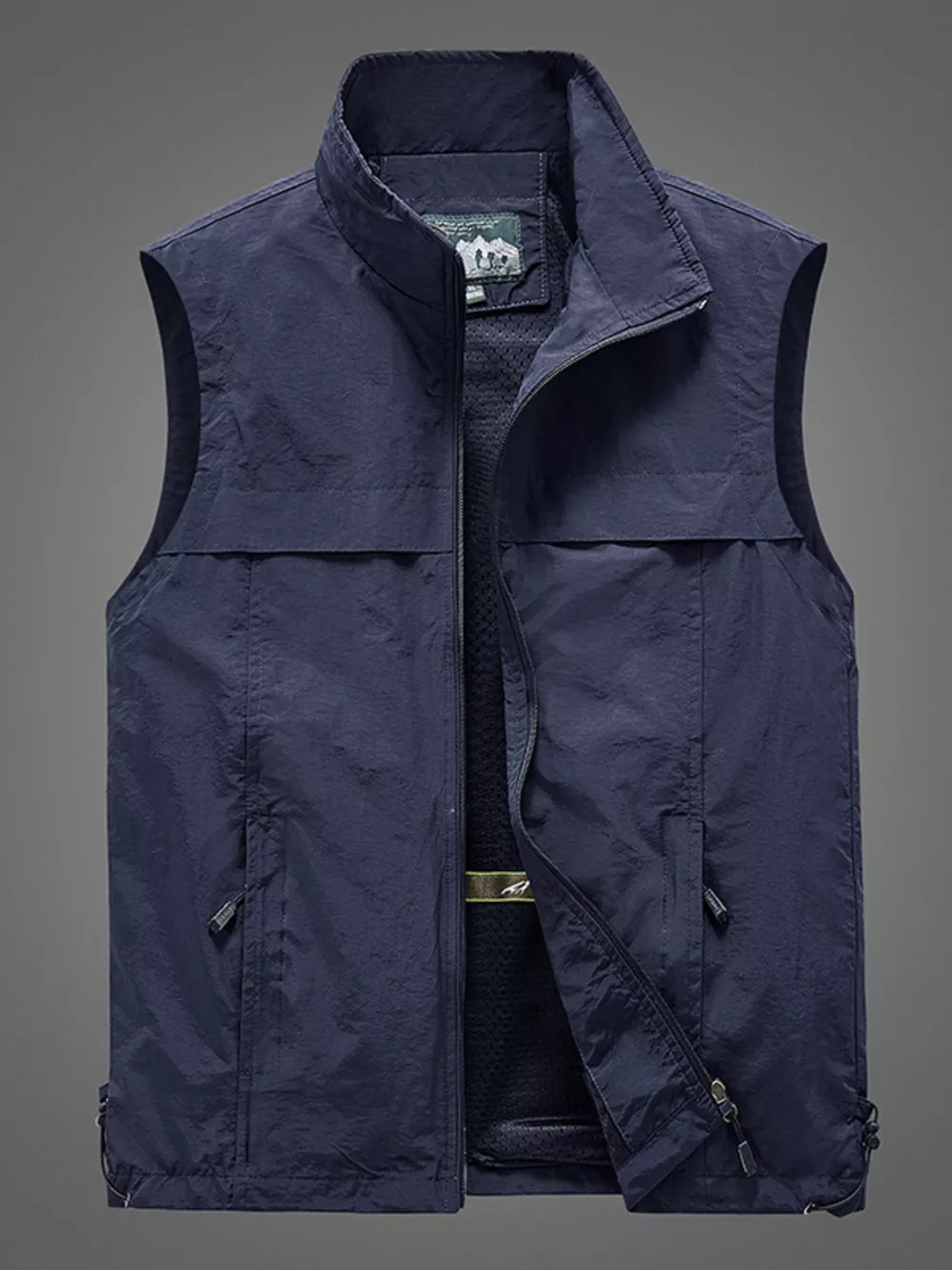 Men's Plus Size Zip Up Vest, image 4