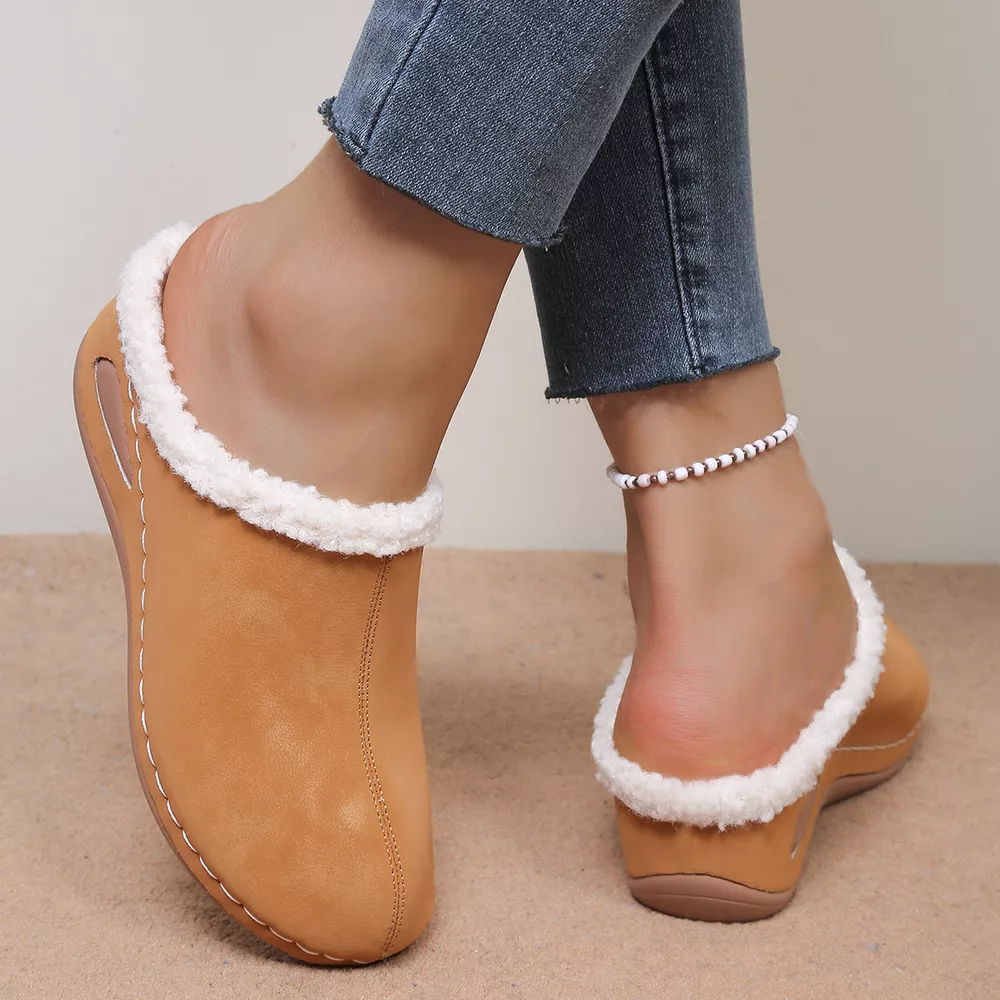 Plush Lined Wedge Slip-Ons, image 6