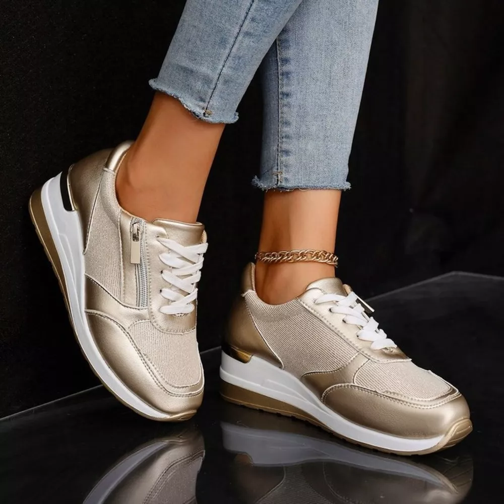 Lace Up Wedge Athletic, image 8