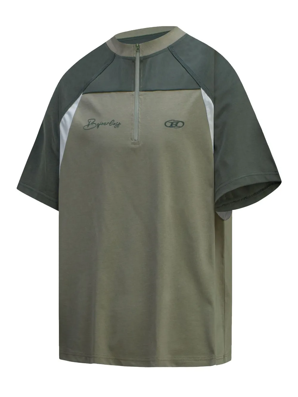 Men's Half Zip Short Sleeve T-Shirt, image 5