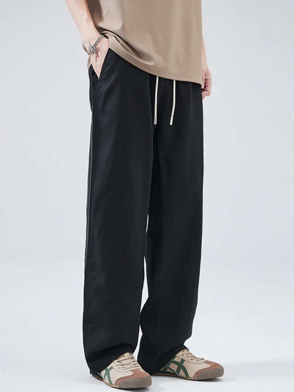 Men's Full Size Casual Loose-Fit Drawstring Pants Plus Size, image 2