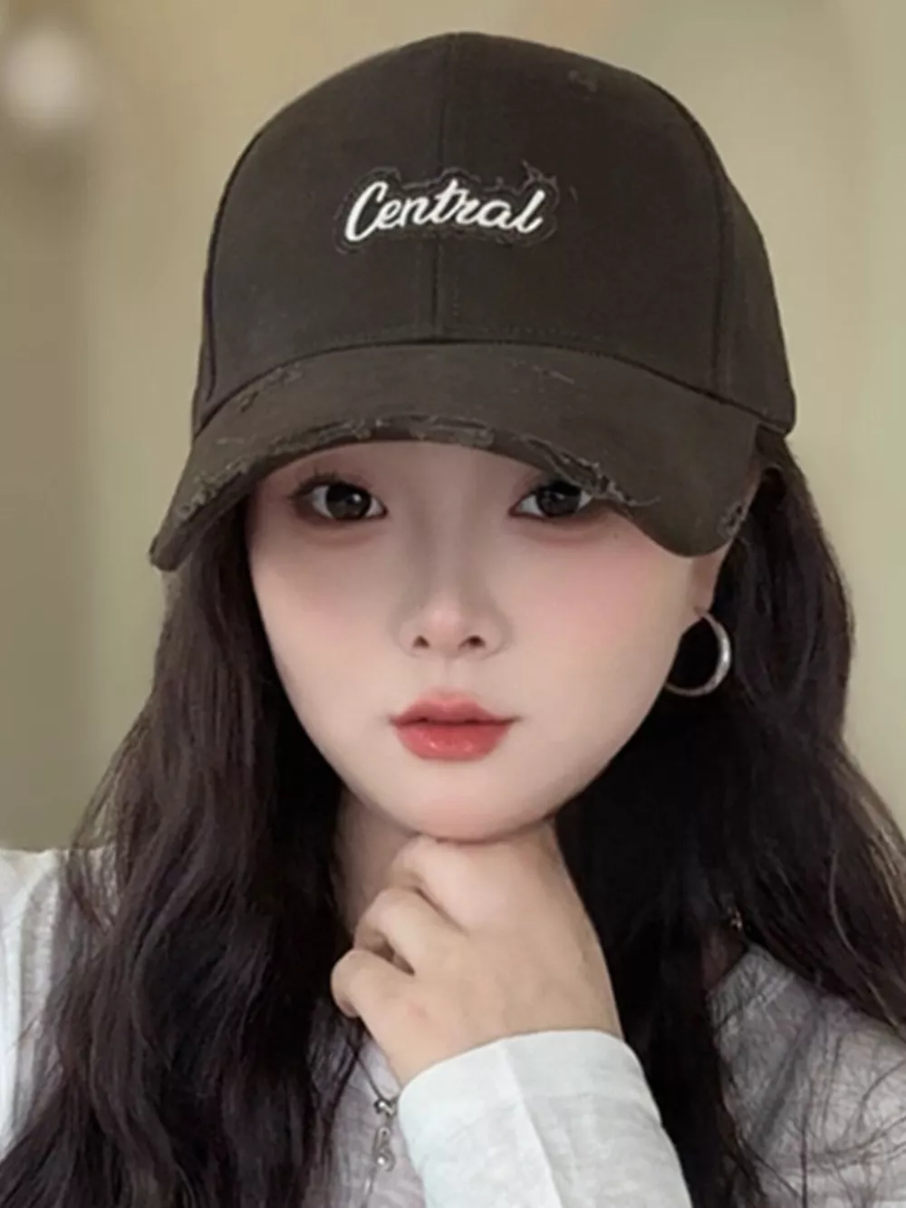 Distressed Embroidered Causal Baseball Cap, image 5