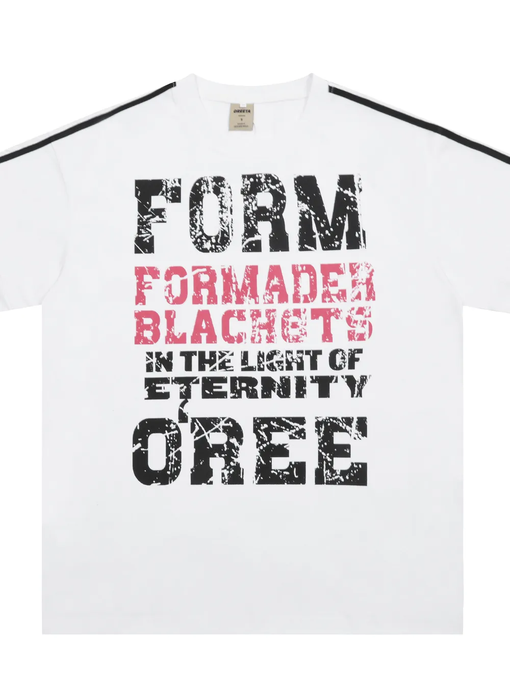 Men's Letter Graphic Round Neck T-Shirt, image 2