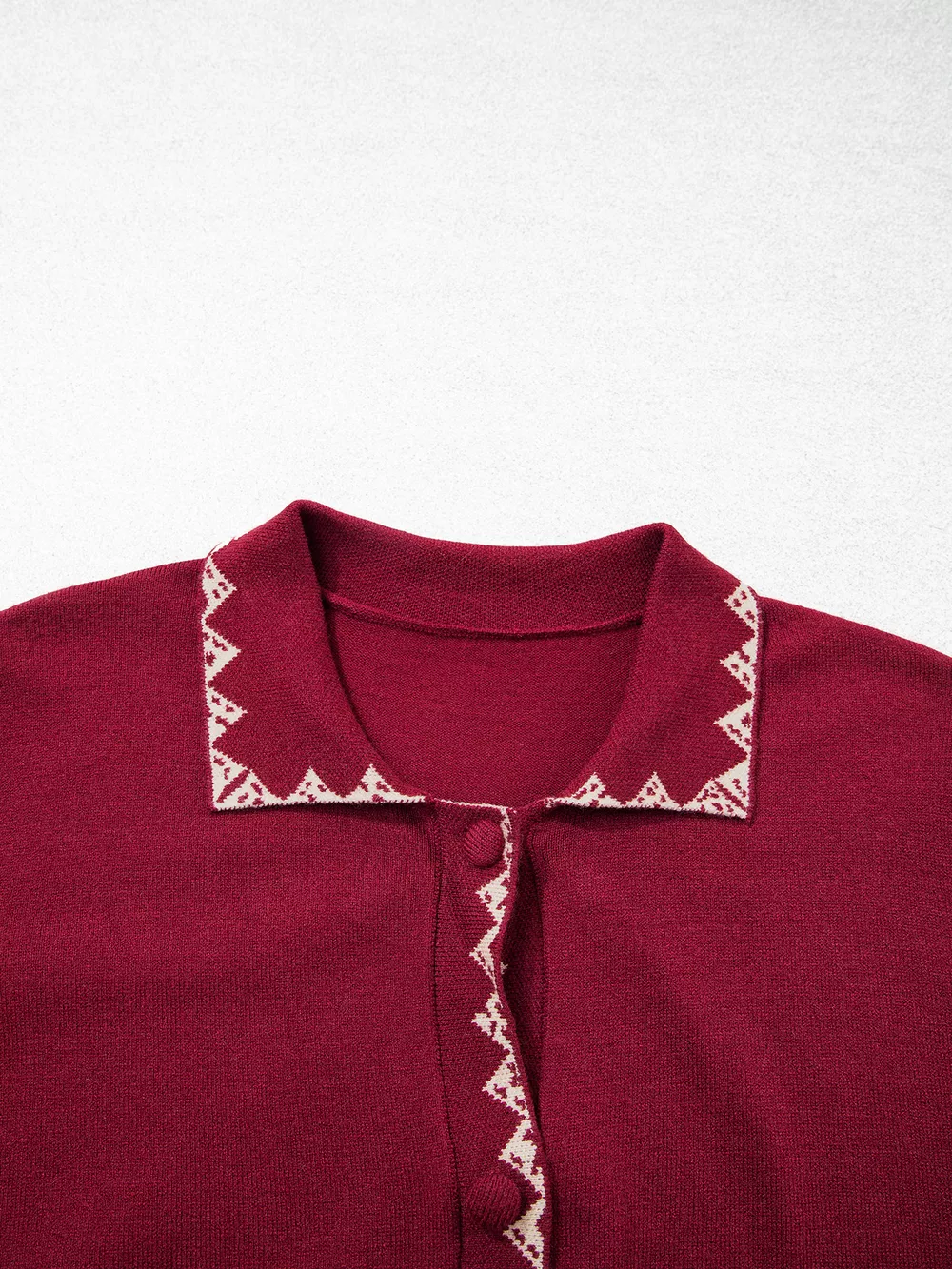Bow Pocket Collar Long Sleeve Knit Cardigan, image 11