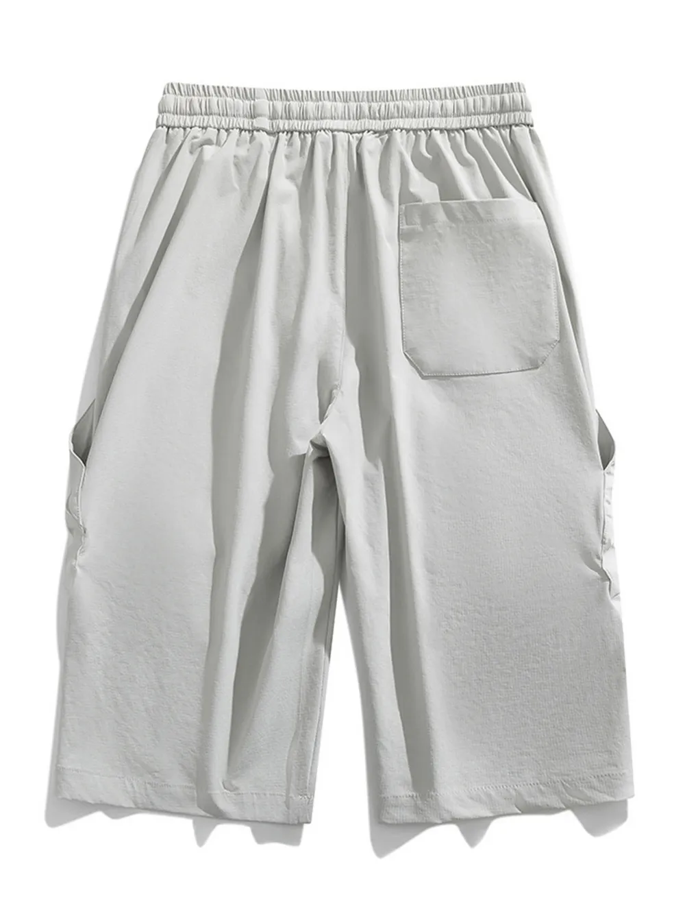 Men's Plus Size Casual Cargo Capris with Drawstring Waist, image 11