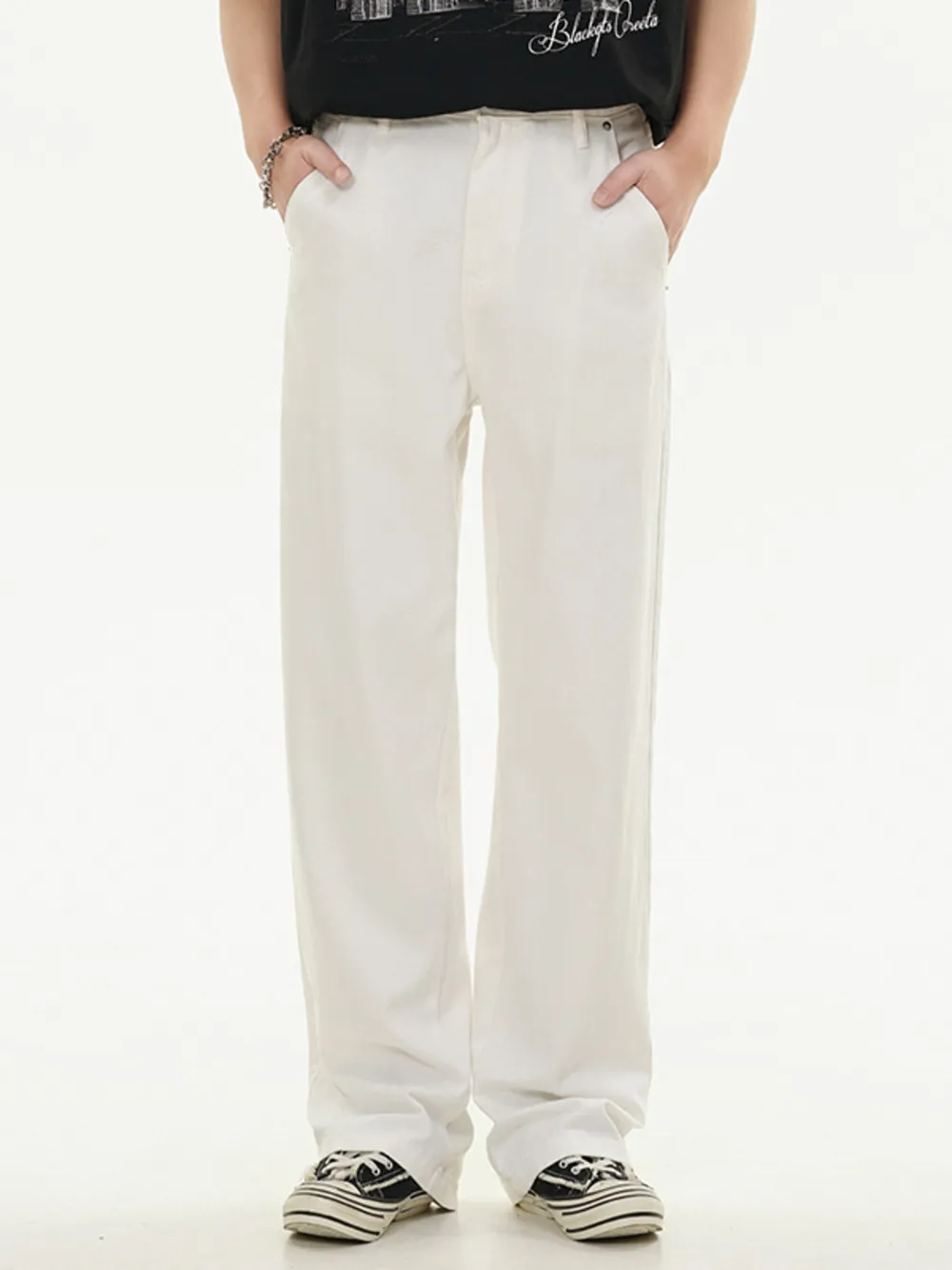 Men's Full Size Washed Wide Leg Relaxed Fit Jeans Plus Size, image 3