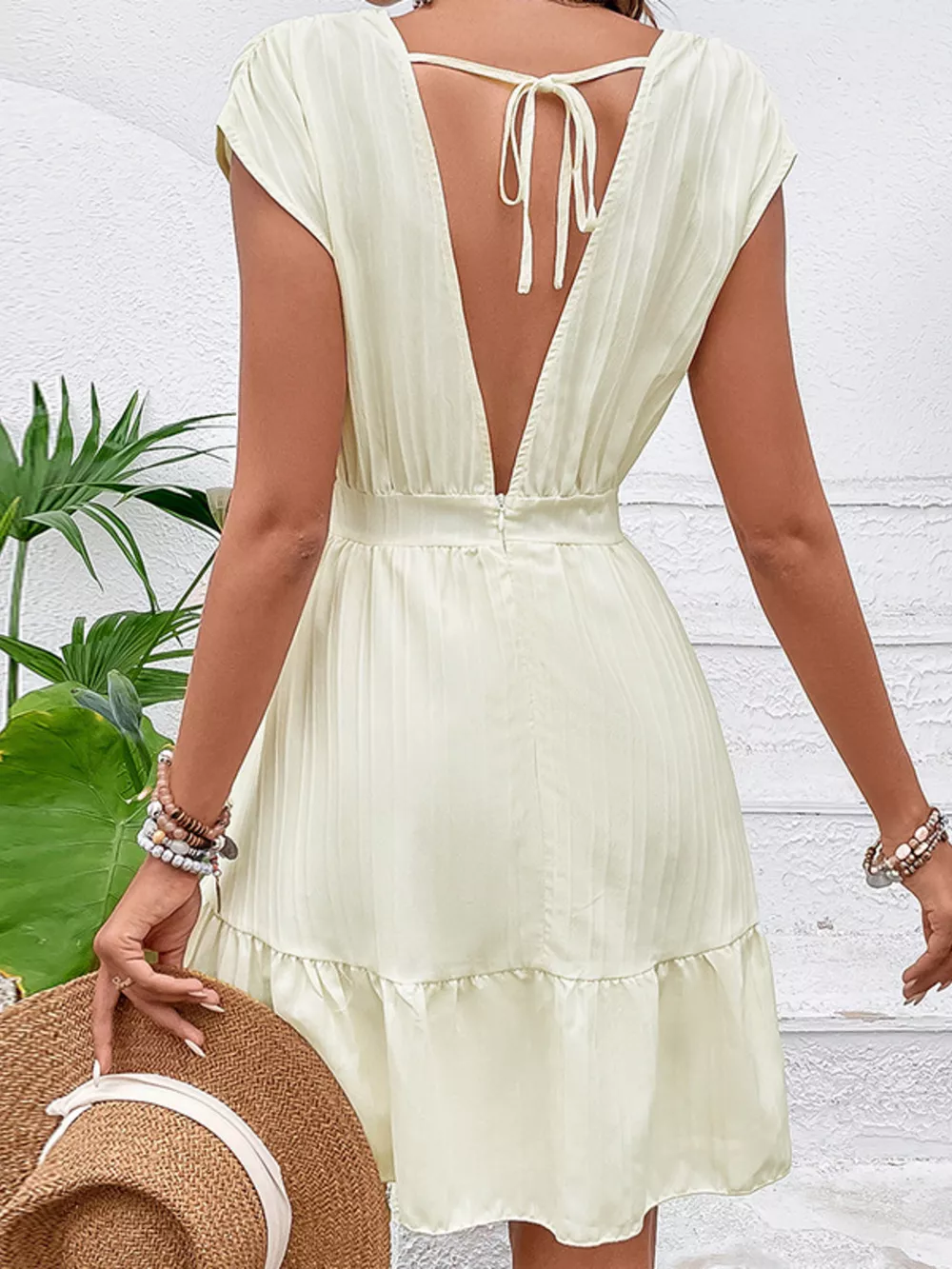 Tiered Cap Sleeve Mini Dress, image 6