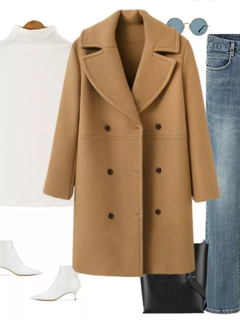 Double-Breasted Long Sleeve Coat, image 11