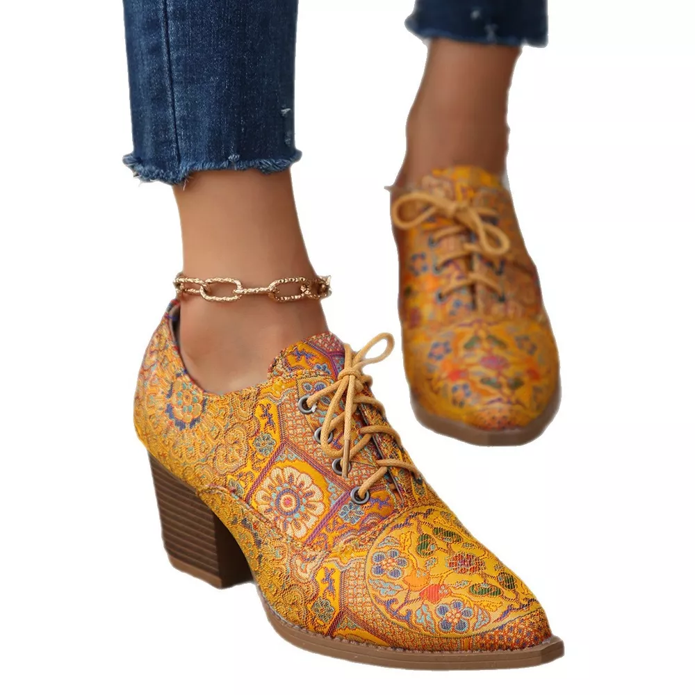 Point Toe Block Heels Ankle Boots, image 11