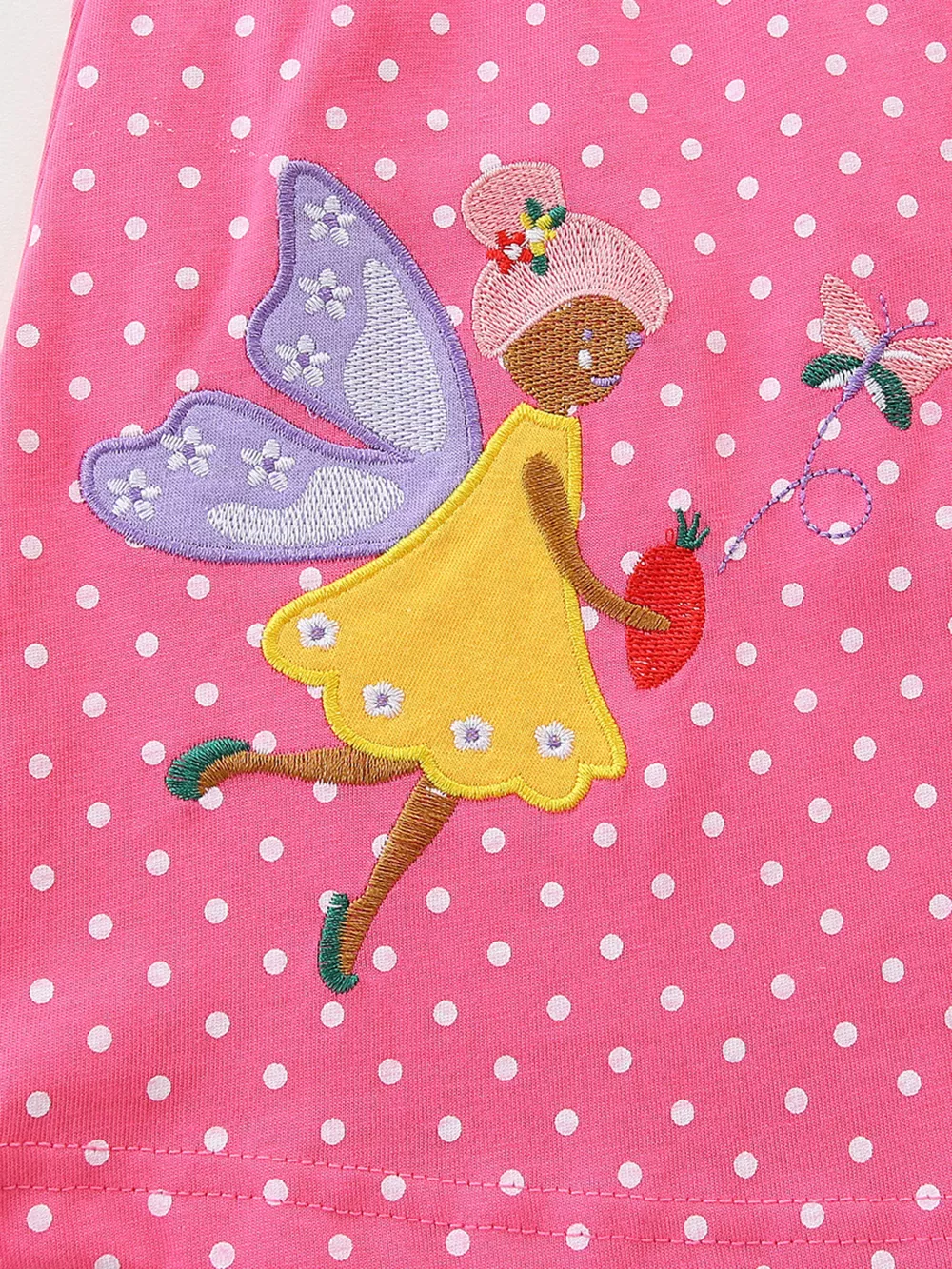 Children's Polka Dot Embroidered Long Sleeve Dress, image 4