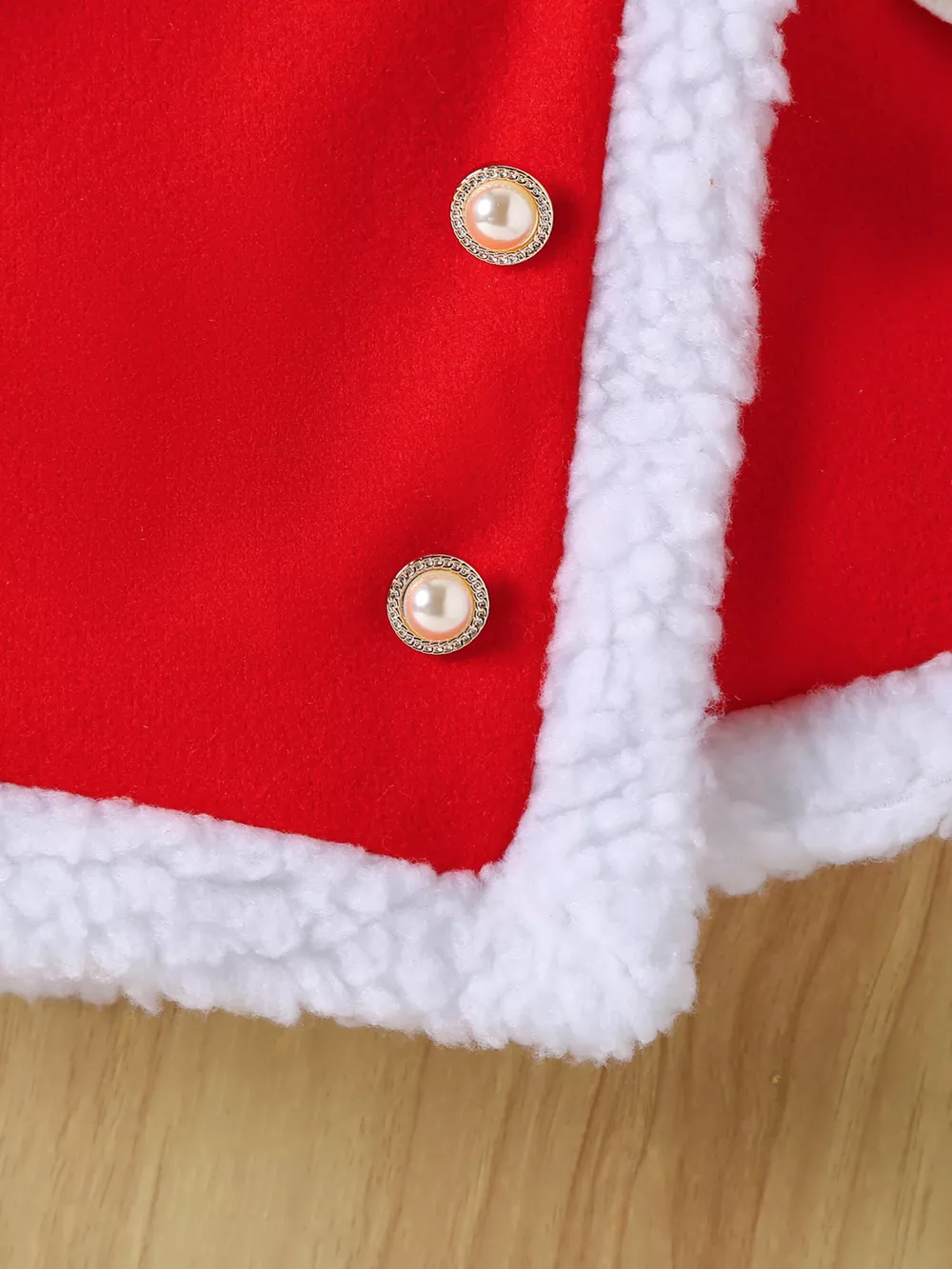 Children's Christmas Outfit Set with Santa Hat, image 3
