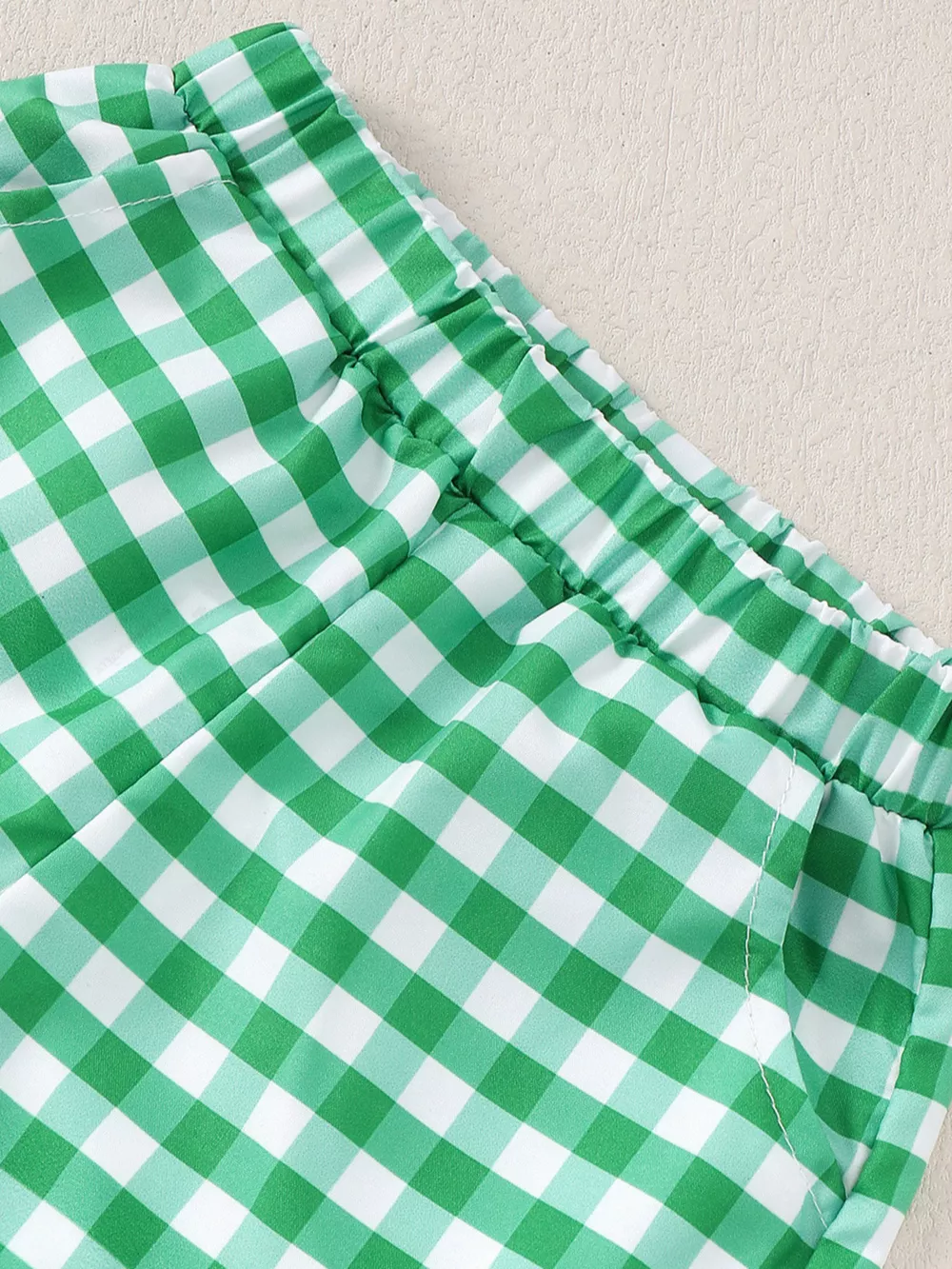 Children's Frog T-shirt and Plaid Shorts Set, image 5