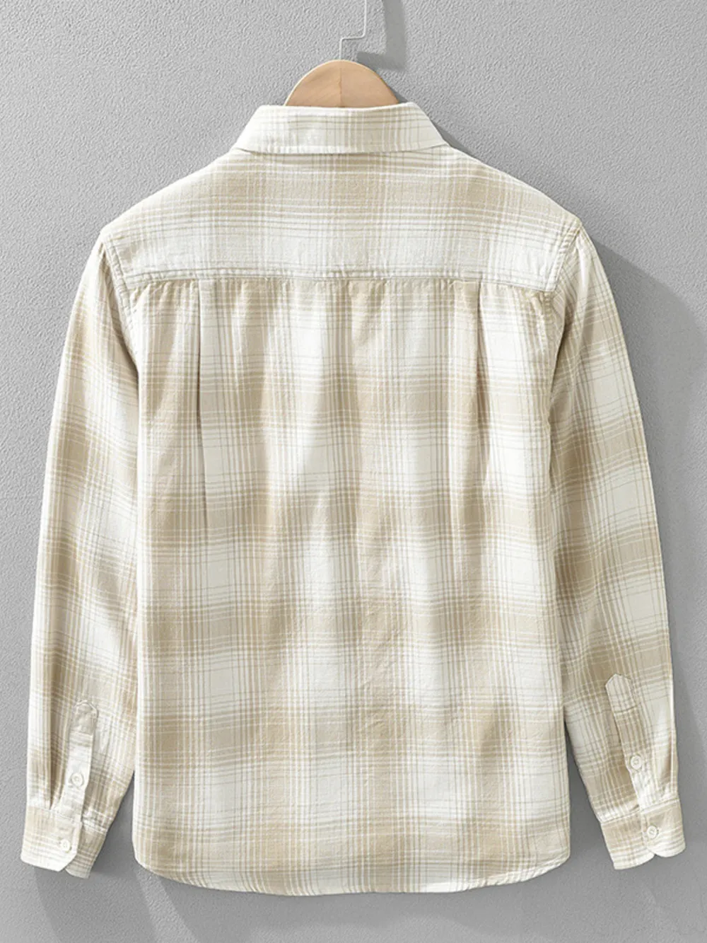 Men's Plus Size Plaid Flannel Shirt with Chest Pockets, image 3