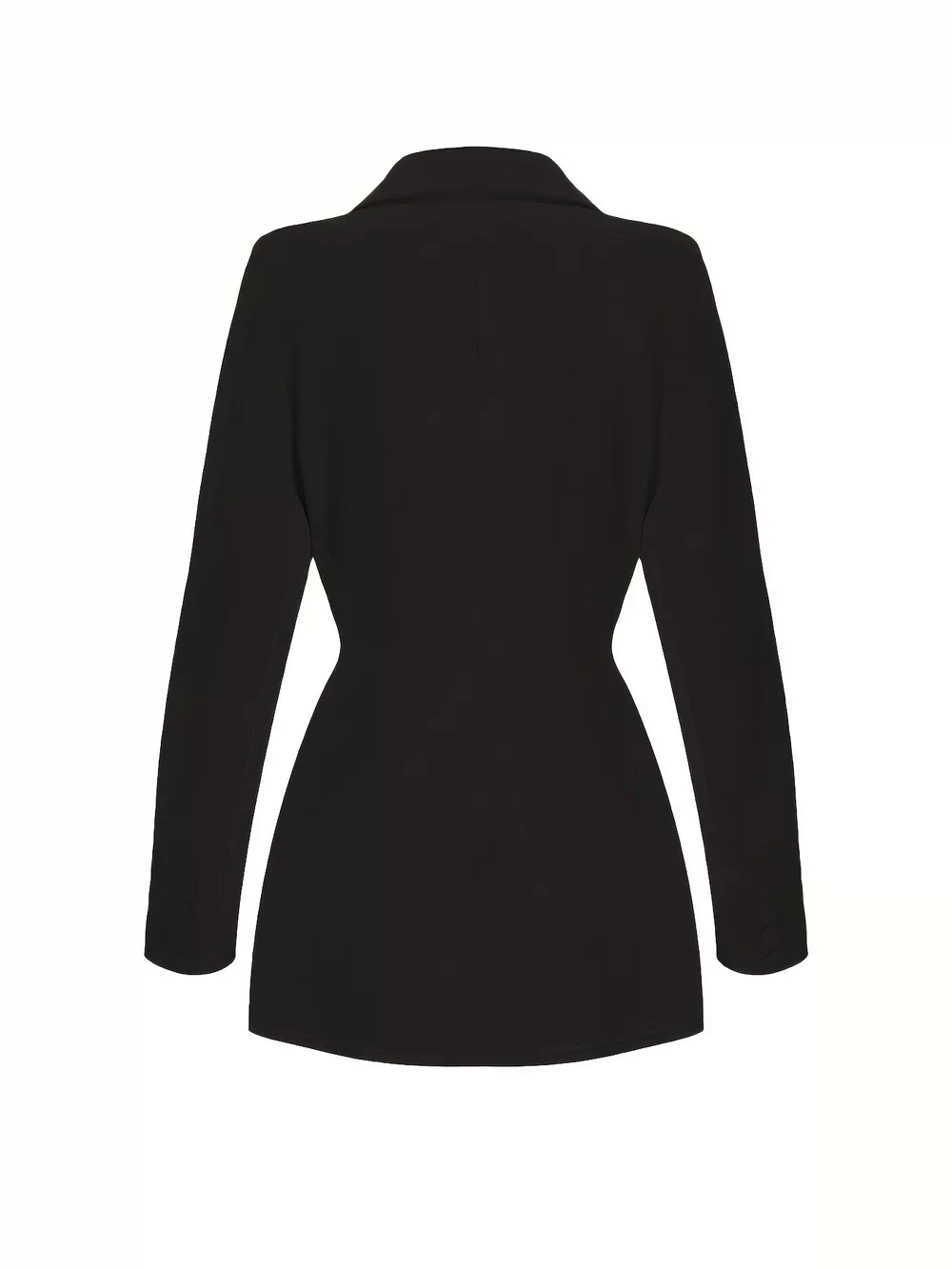 Slim-Fit Lapel Collar Blazer, image 3