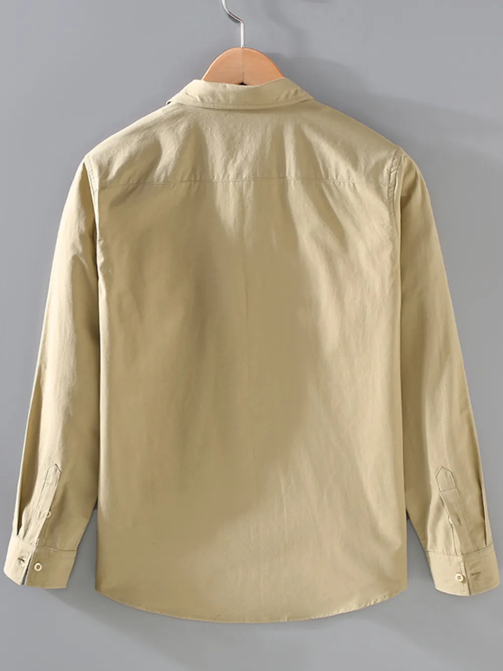 Men's Plus Size Button Up Long Sleeve Shirt, image 4