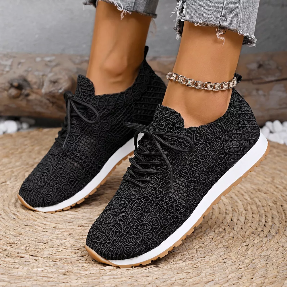 Round Toe Lace Up Sneakers, image 7