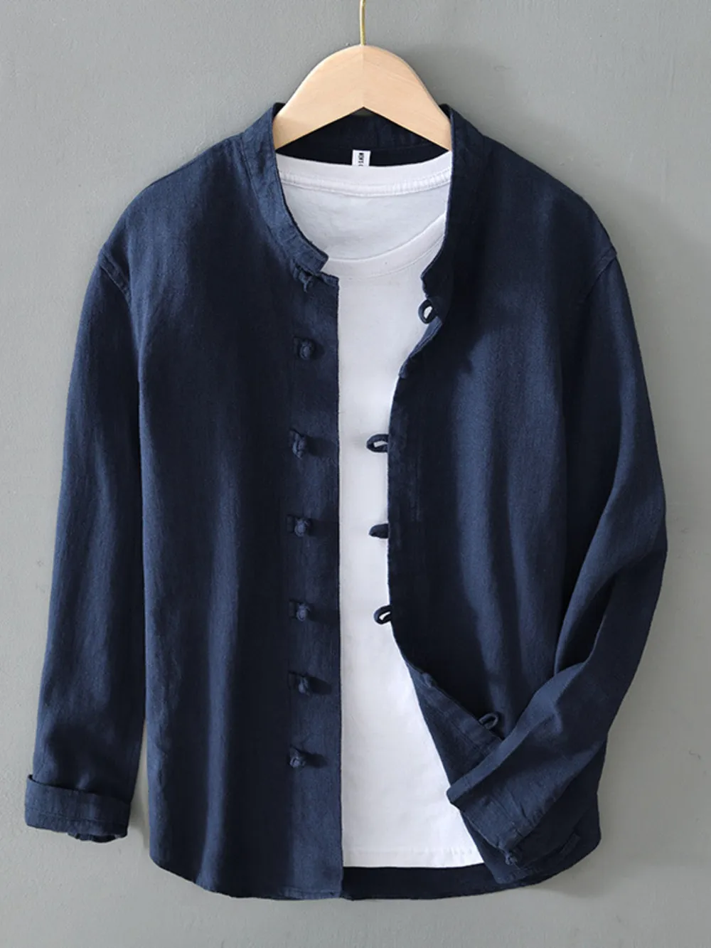 Men's Plus Size Button Up Long Sleeve Shirt, image 4