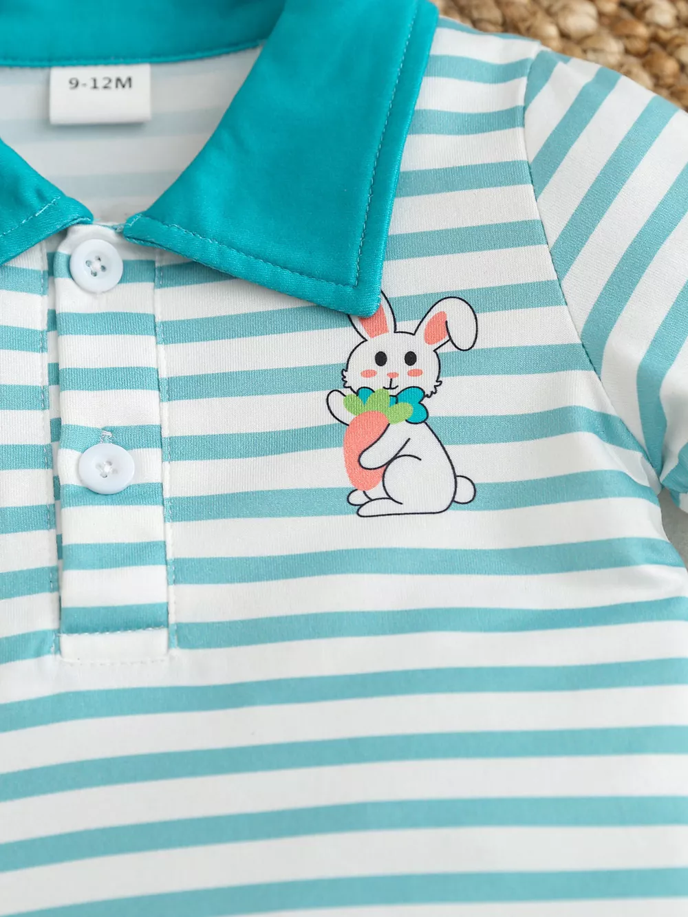 Children's Striped Polo Shirt & Solid Shorts Set, image 9