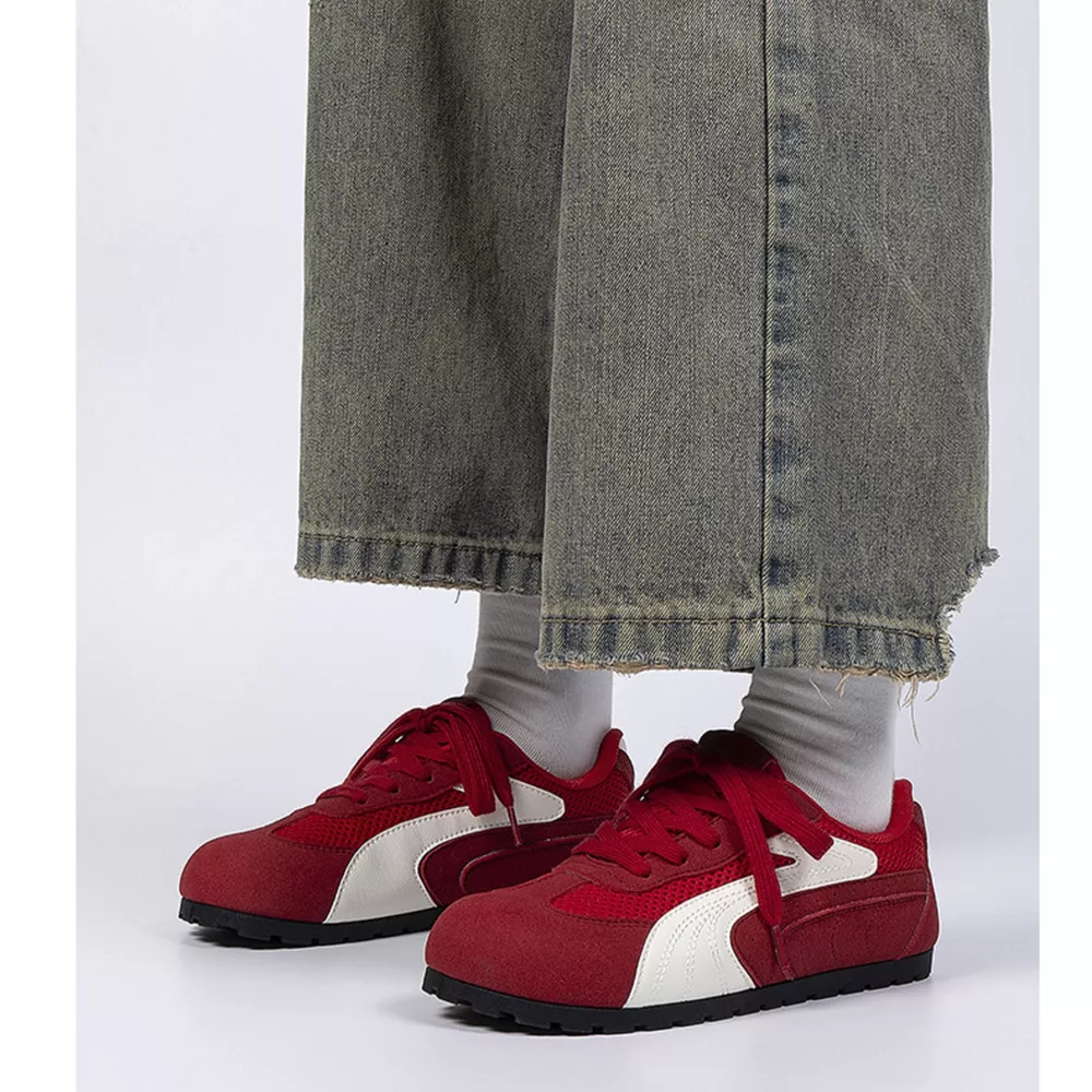 Contrast Lace Up Casual Sneakers, image 6