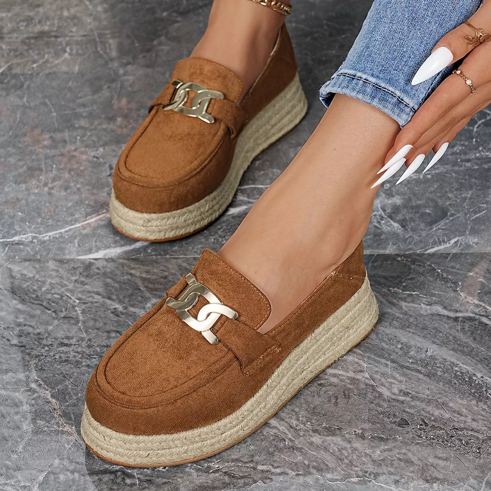 Round Toe Platform Slip-Ons, image 7