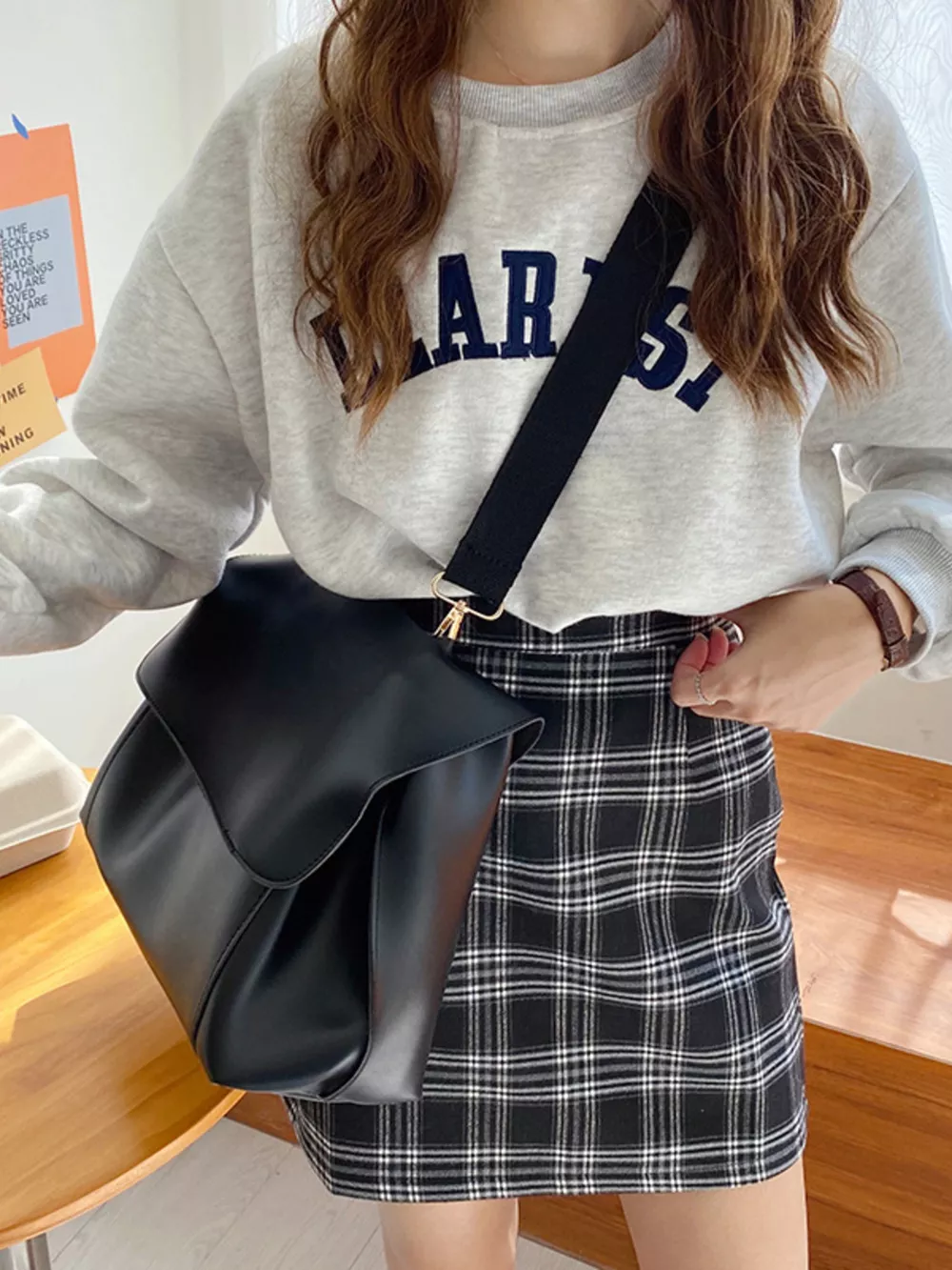 Flap Closure Crossbody Bag, image 6