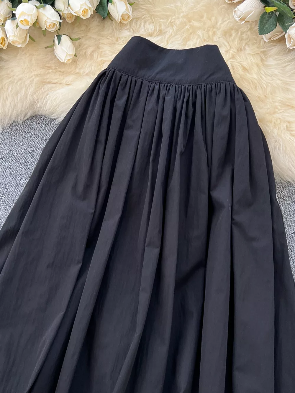 High-Waisted Skirt with Pockets, image 3