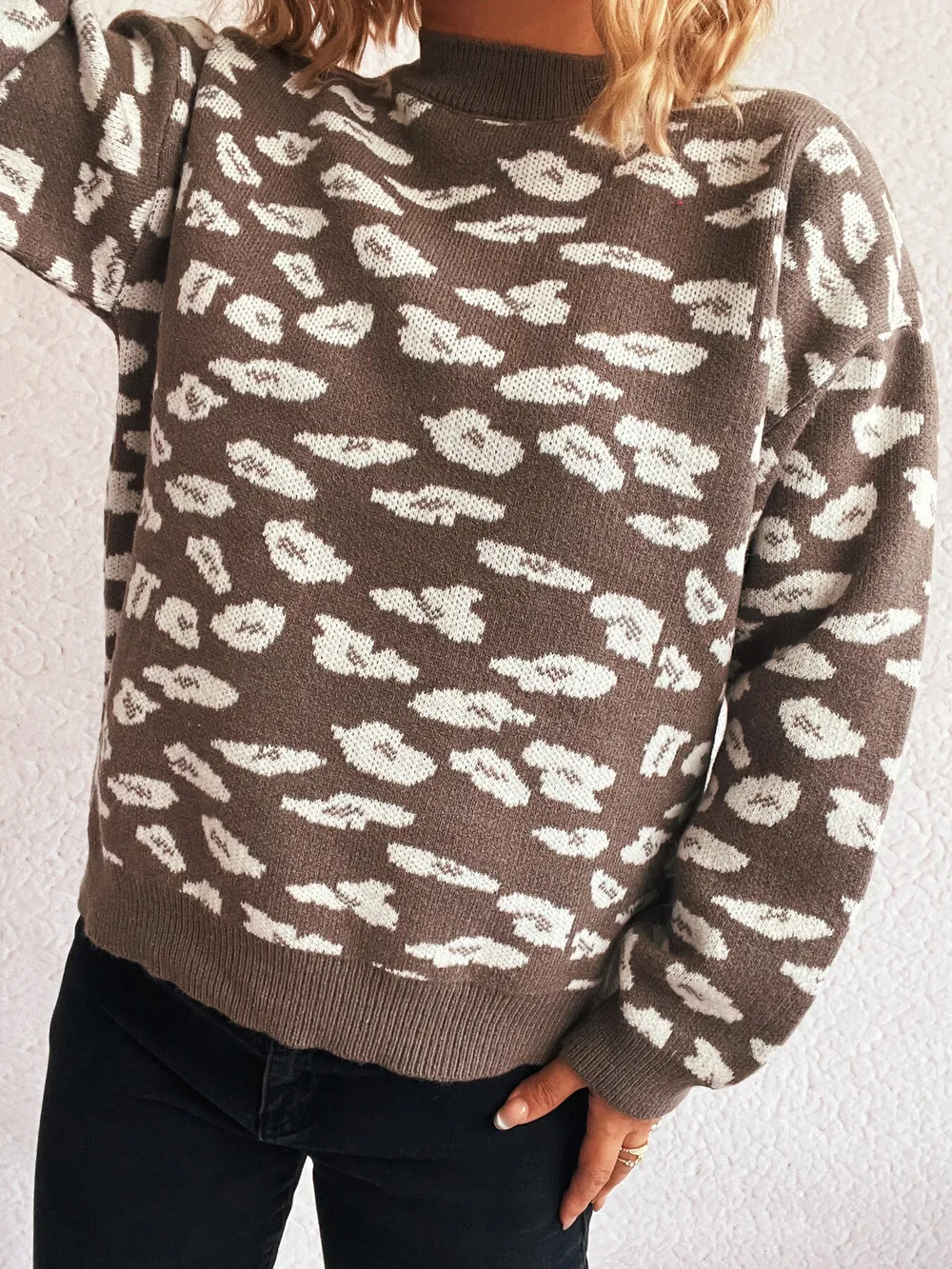 Mock Neck Long Sleeve Sweater, image 7
