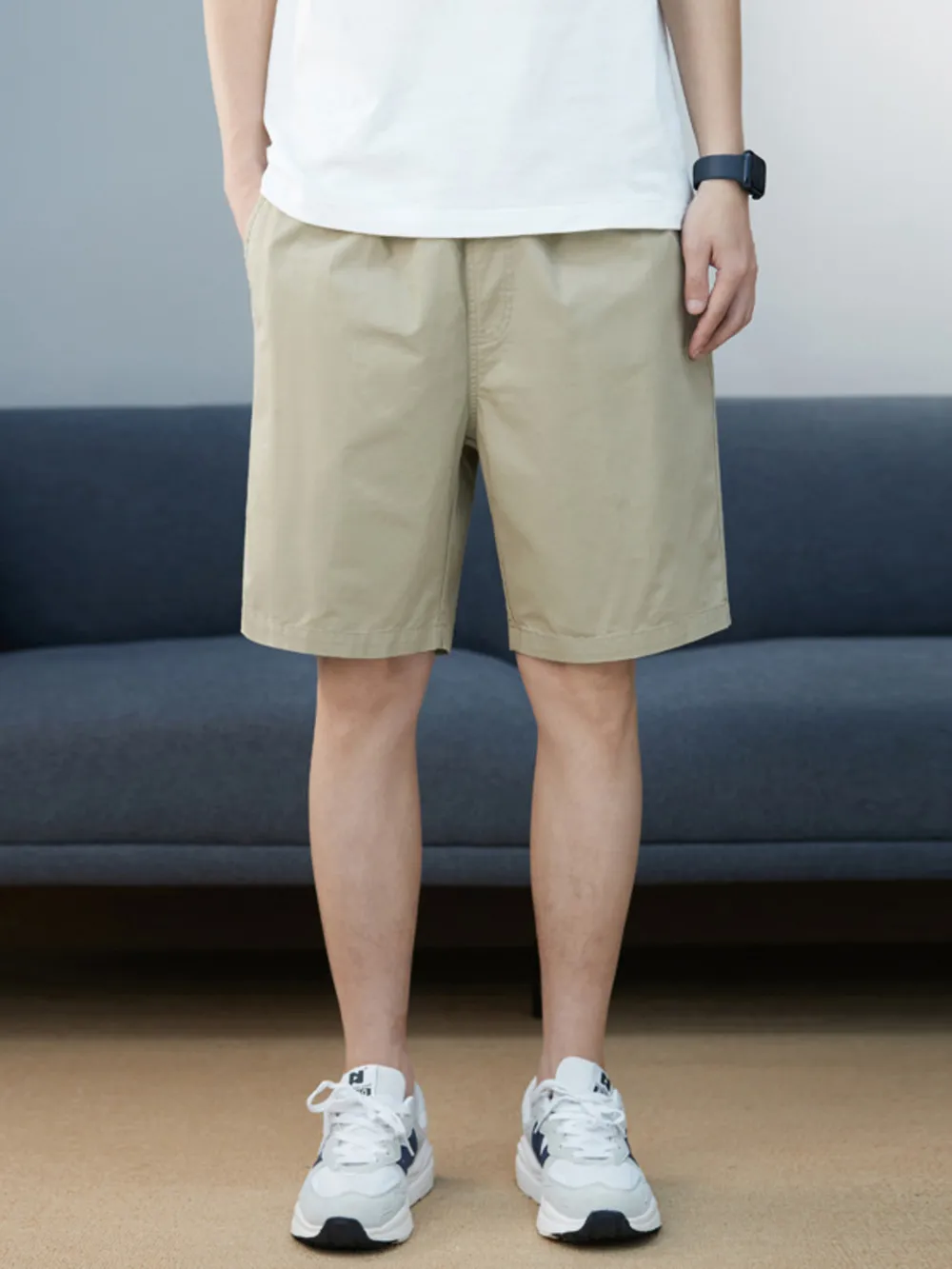 Men's Plus Size Casual Pocketed Shorts, image 3